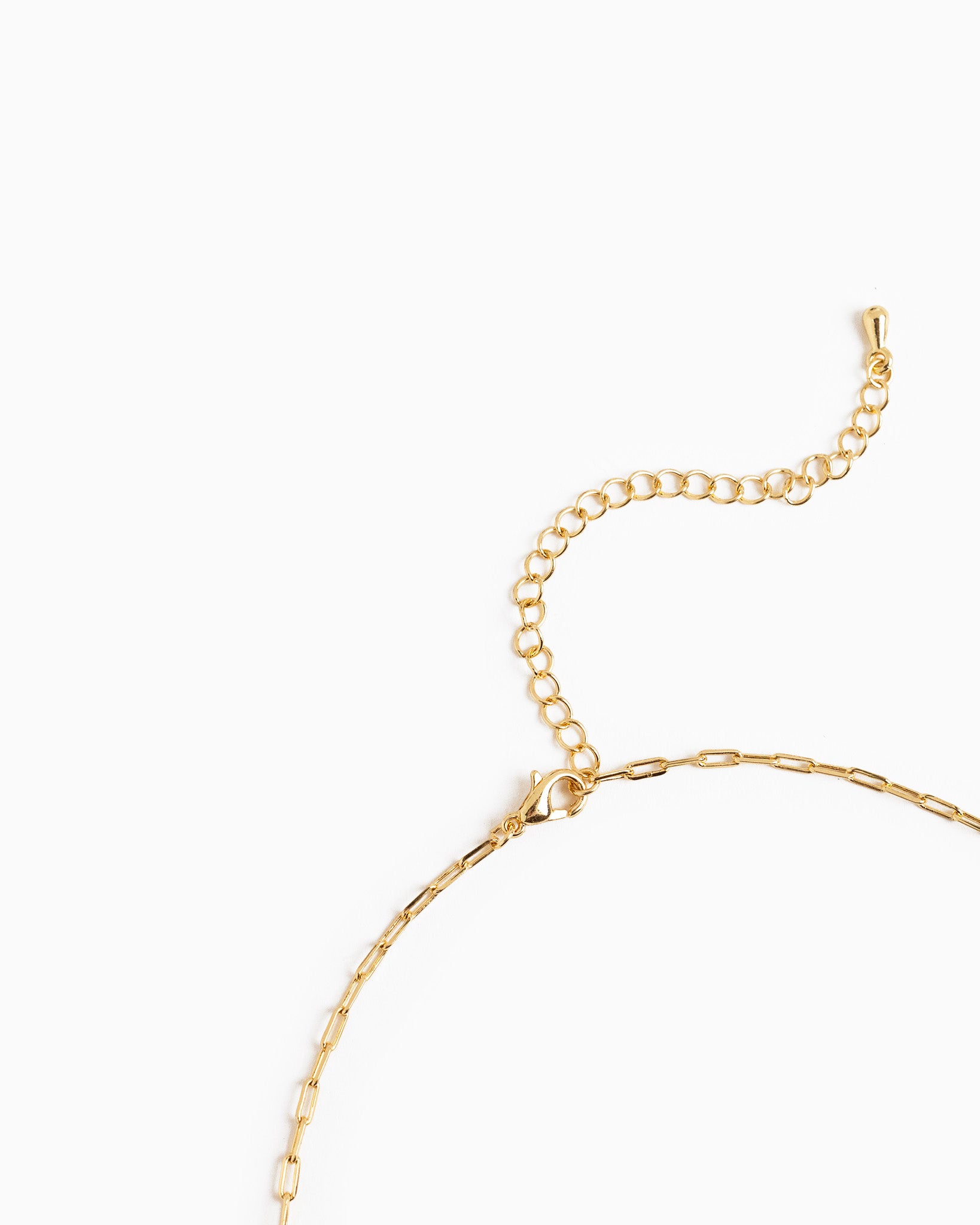 Gold Link Freshwater Pearl Mix Chain Station Necklace