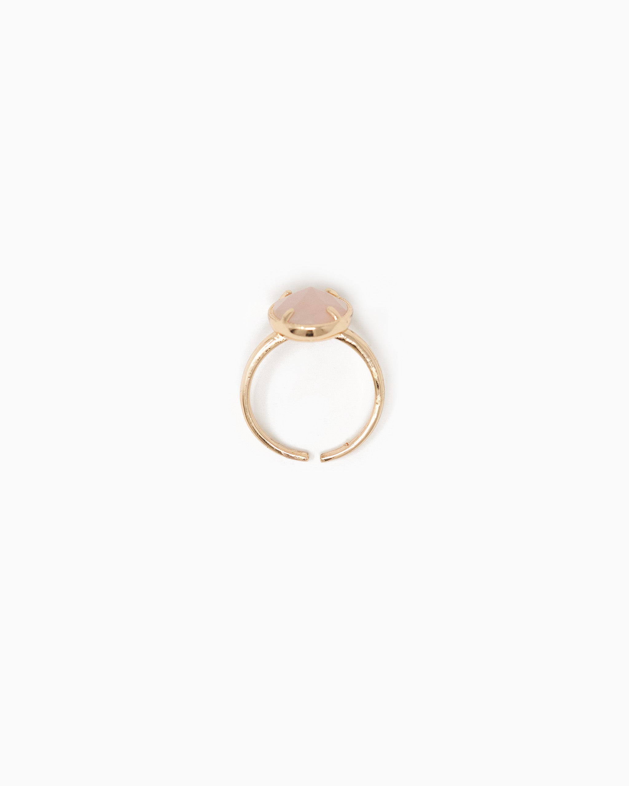 Oval Stone Open Ring-13