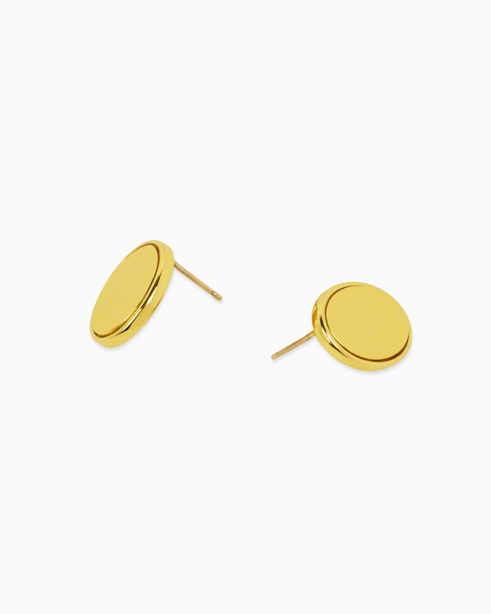 Ashton Gold Medium Oval Stud Earrings