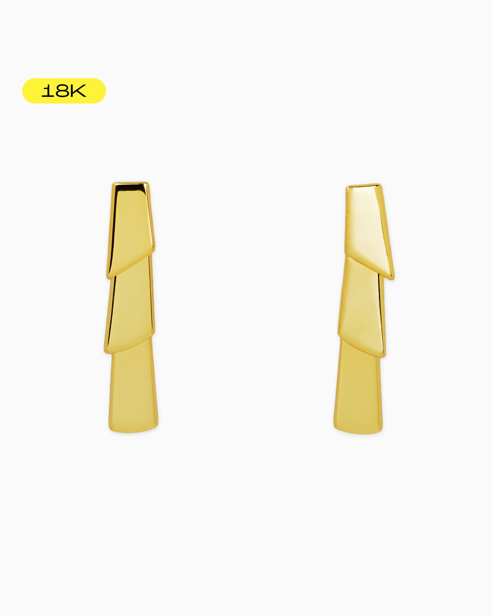 Cleo Gold Tassel Trio Drop Earrings
