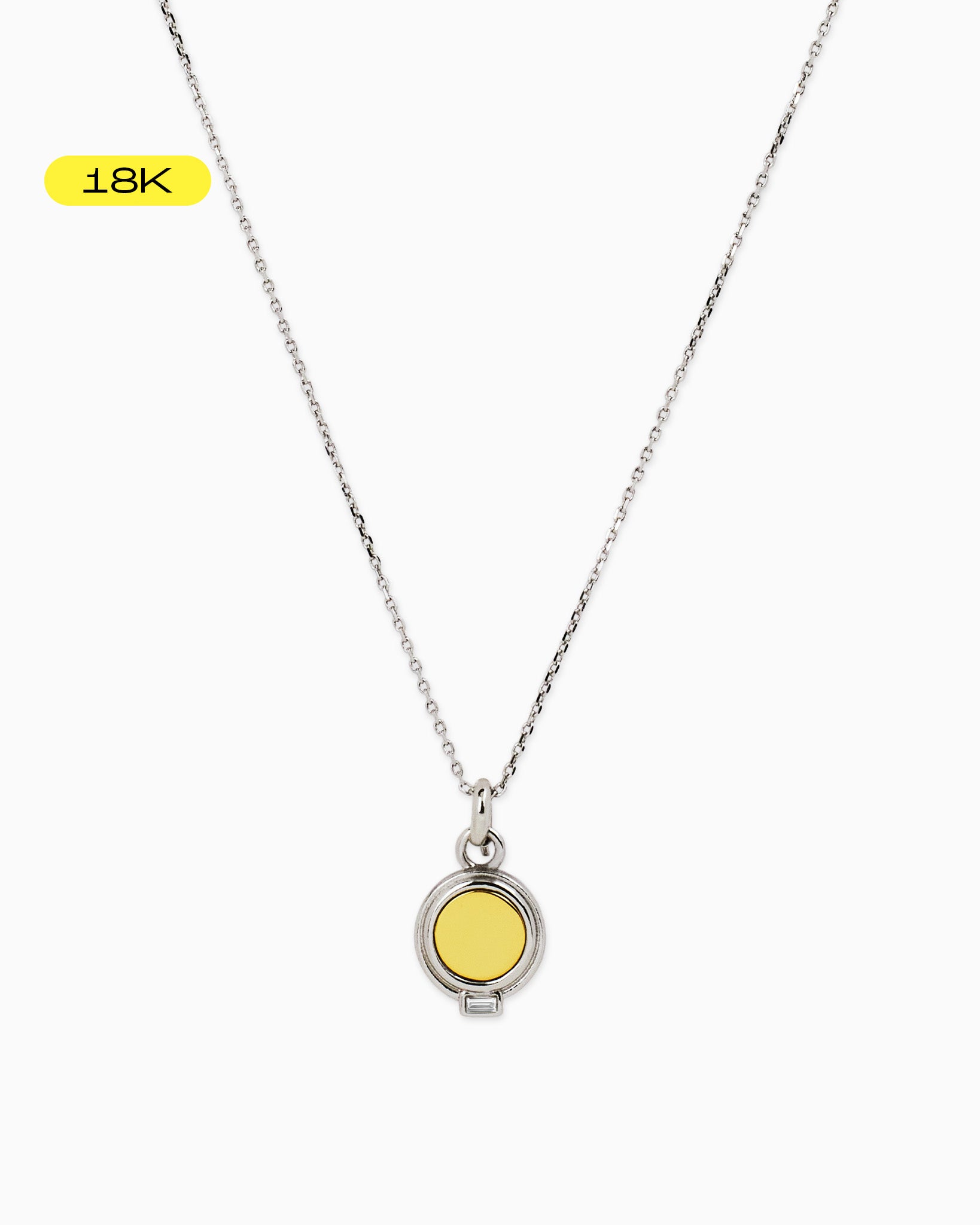Ainsley Two-Tone Pendant Necklace