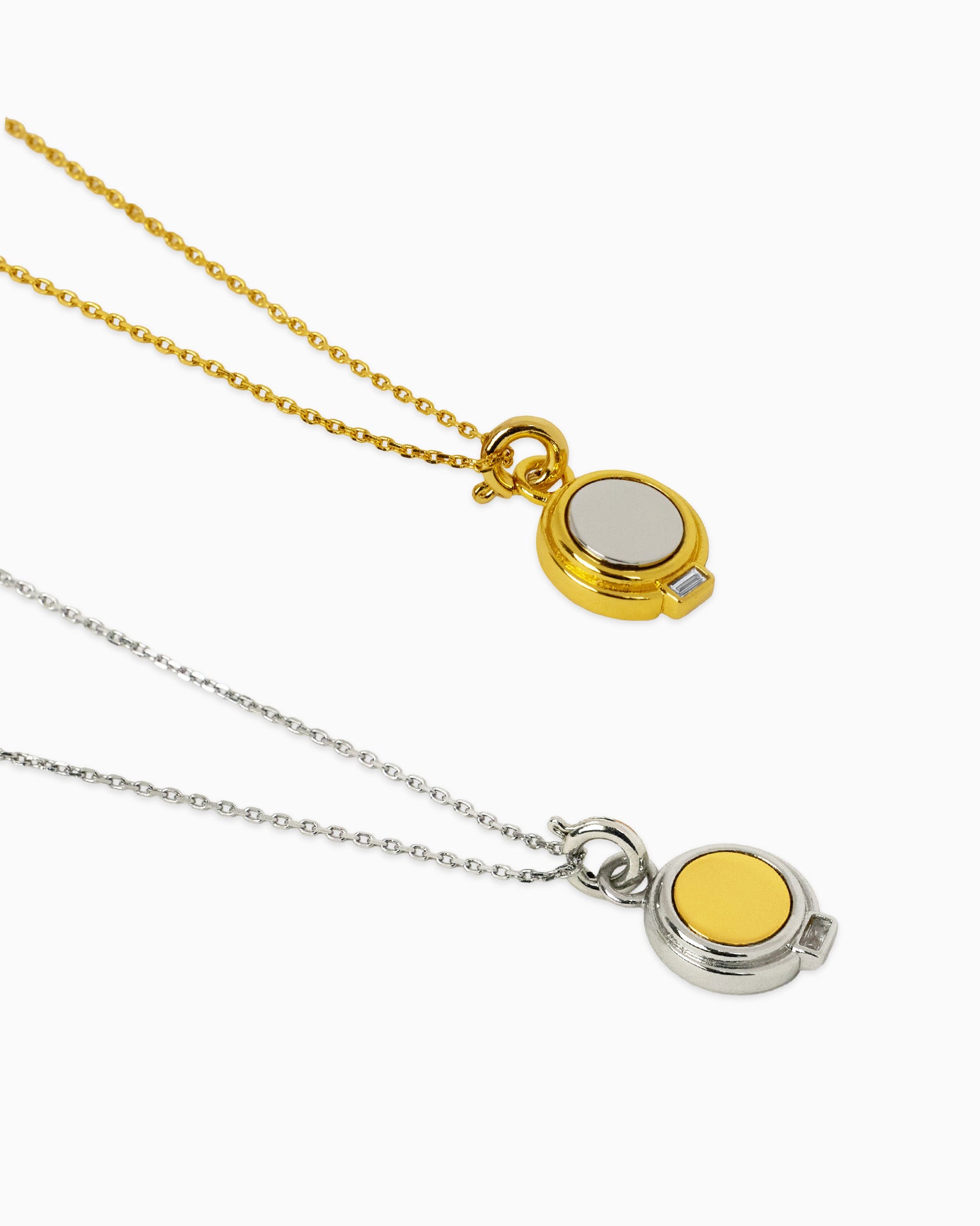 Ainsley Two-Tone Pendant Necklace