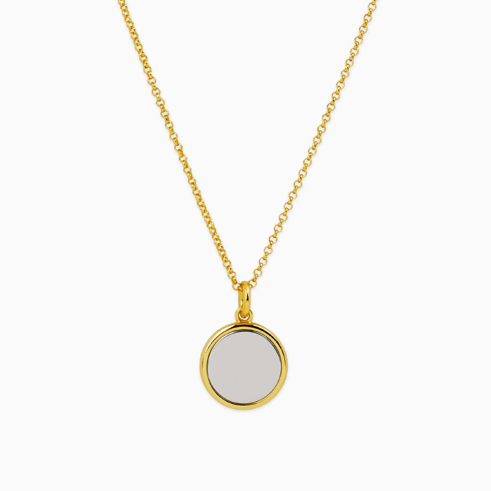 Stanley Two-Tone Pendant Necklace