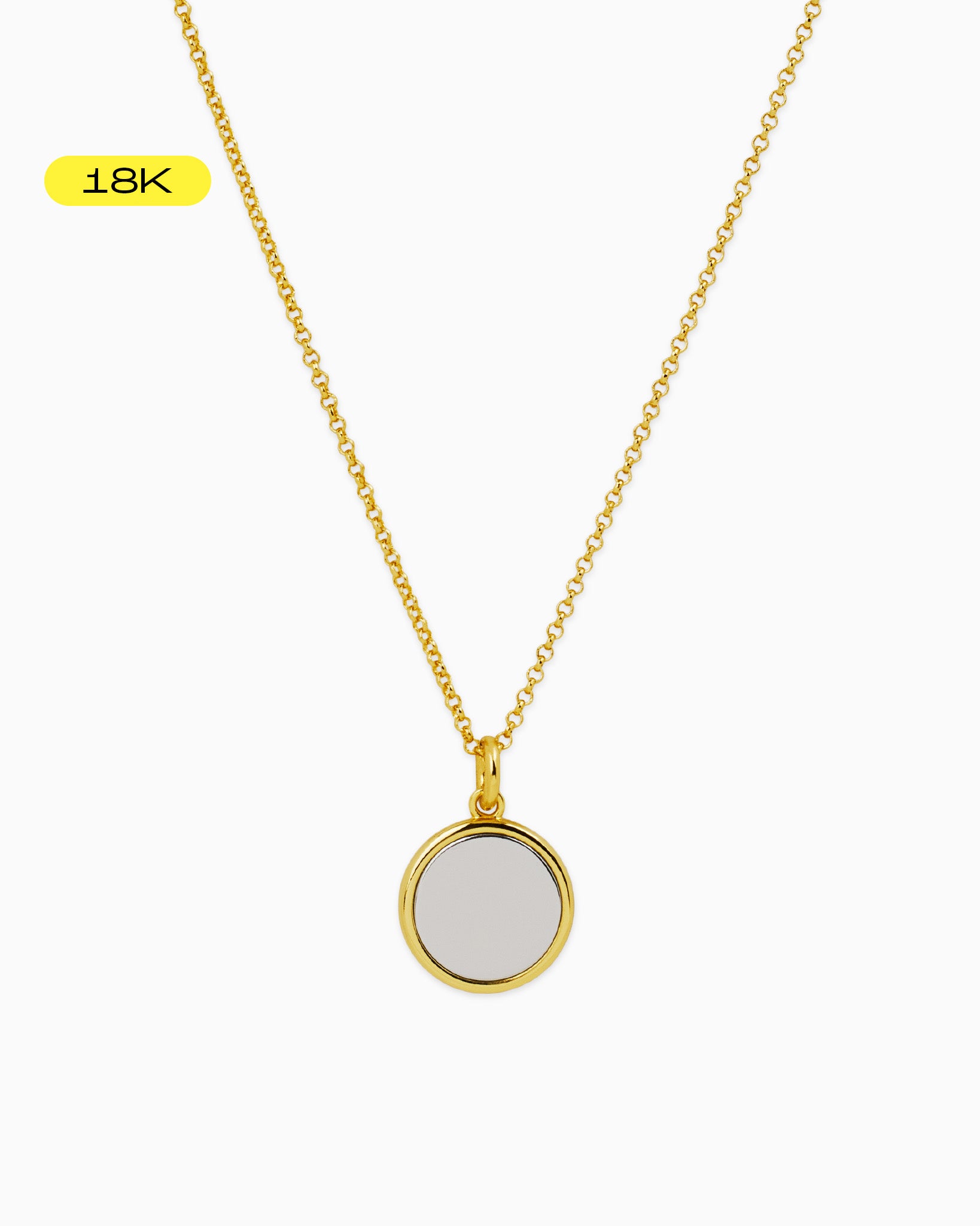 Stanley Two-Tone Pendant Necklace