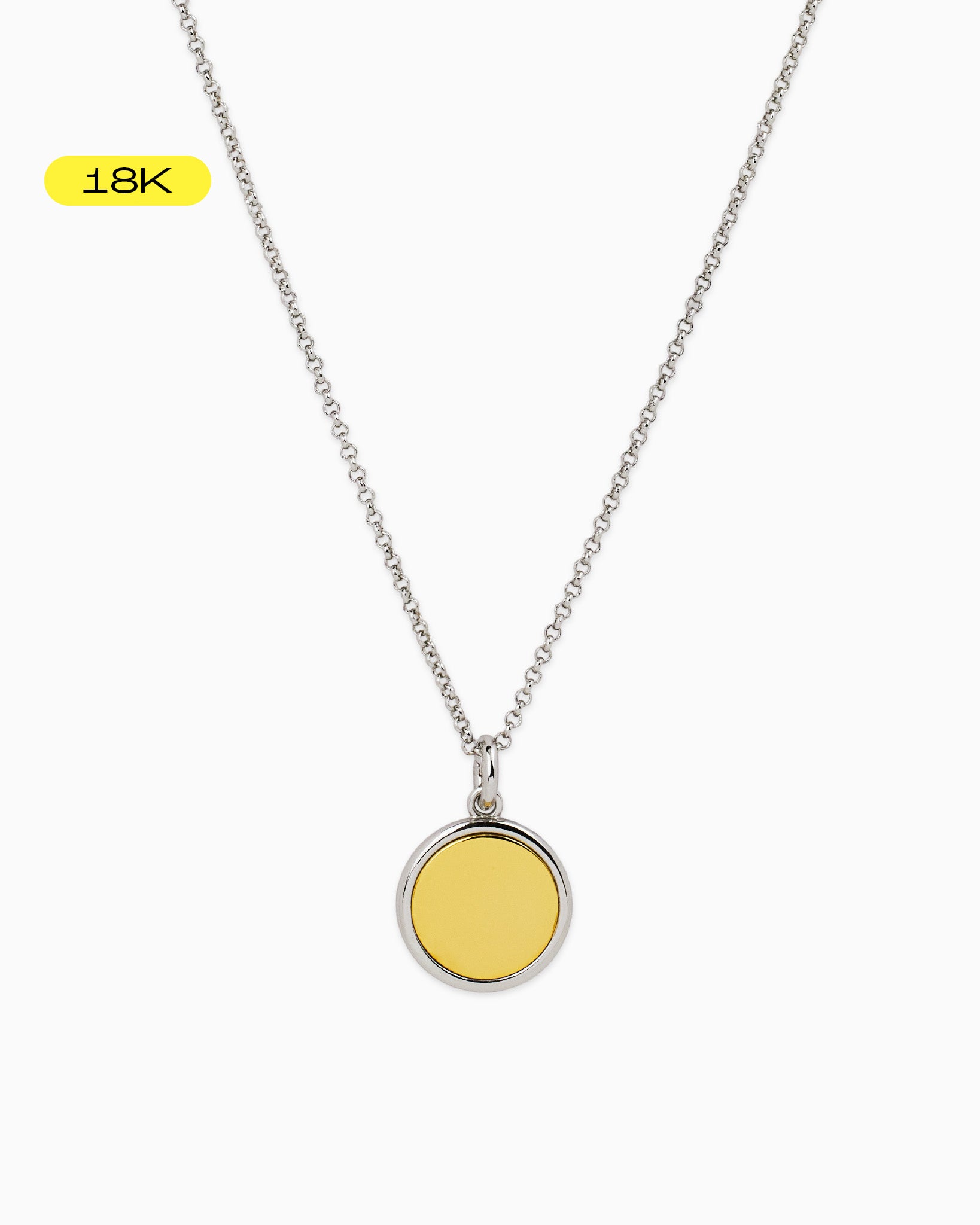 Stanley Two-Tone Pendant Necklace