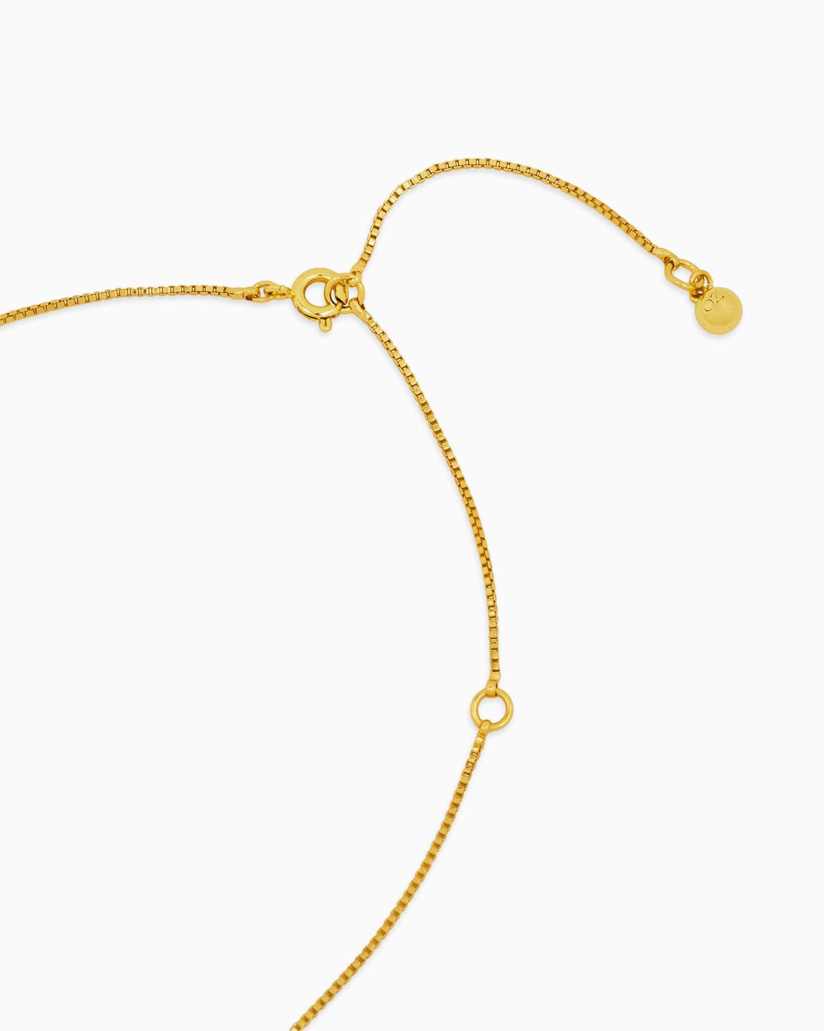 Cara Gold Sculpted Square Pendant Necklace