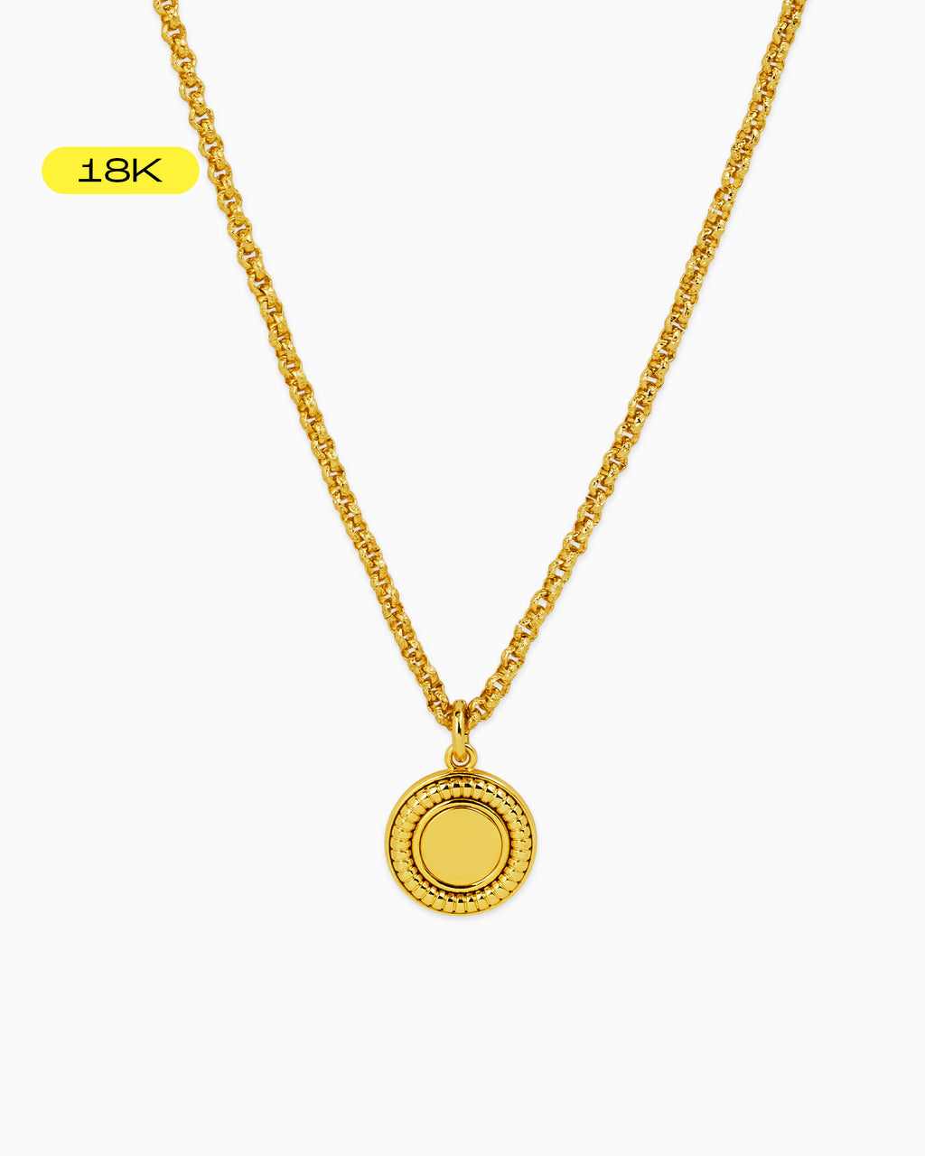 Austine Gold Medium Medallion Pendant Necklace