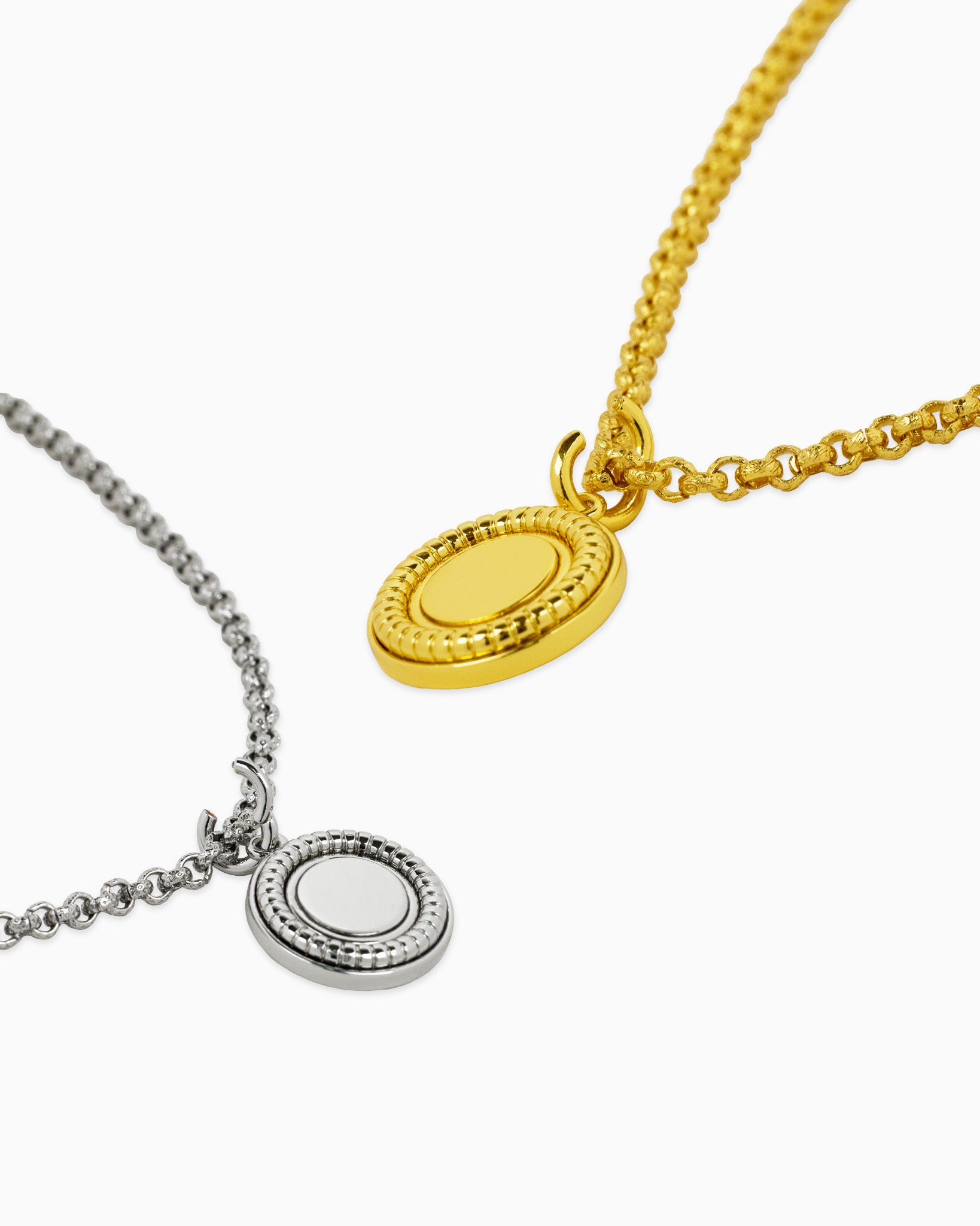 Austine Silver Medium Medallion Pendant Necklace