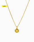 [18K] Austine Gold Mini Medallion Pendant Necklace