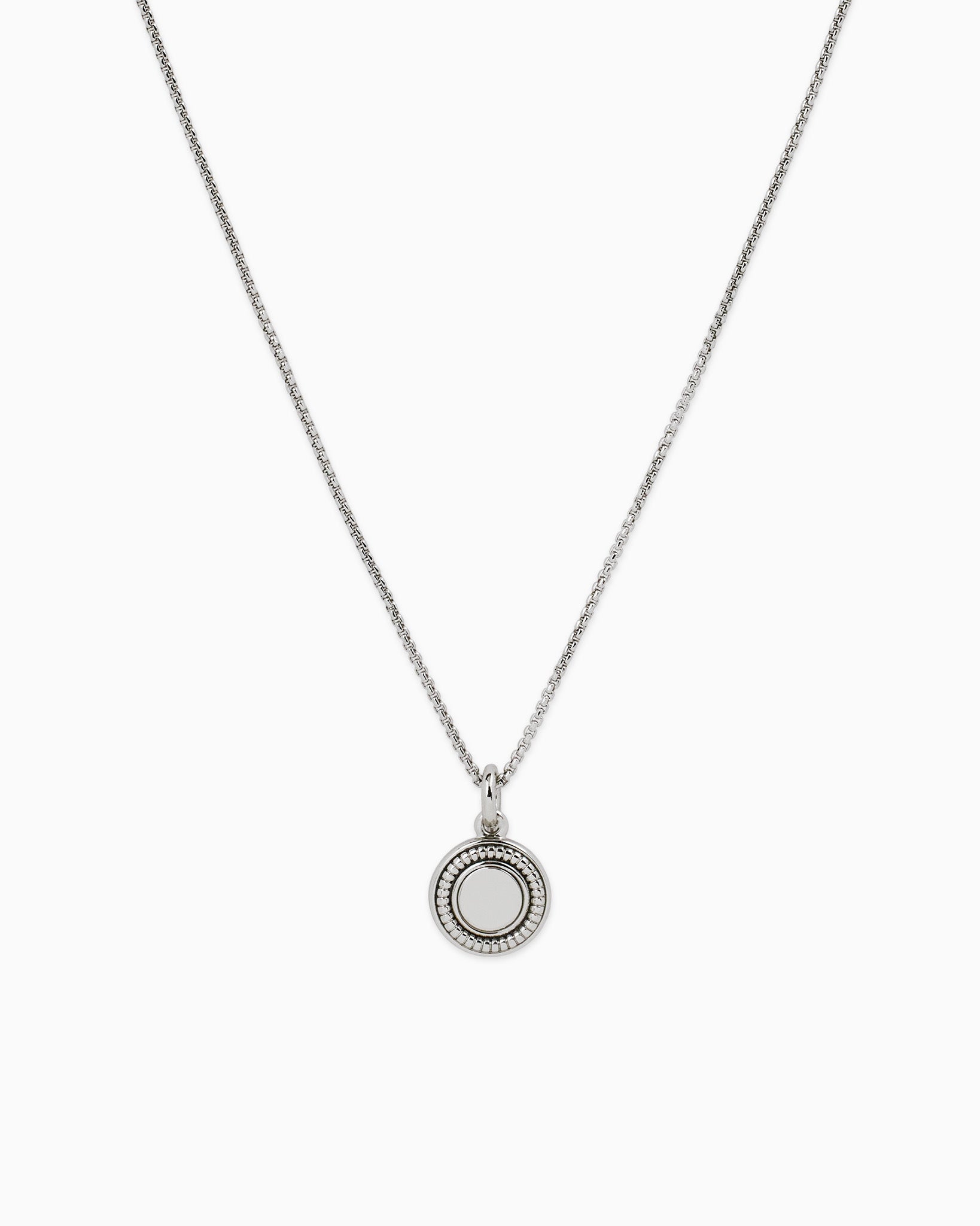 Austine Silver Mini Medallion Pendant Necklace