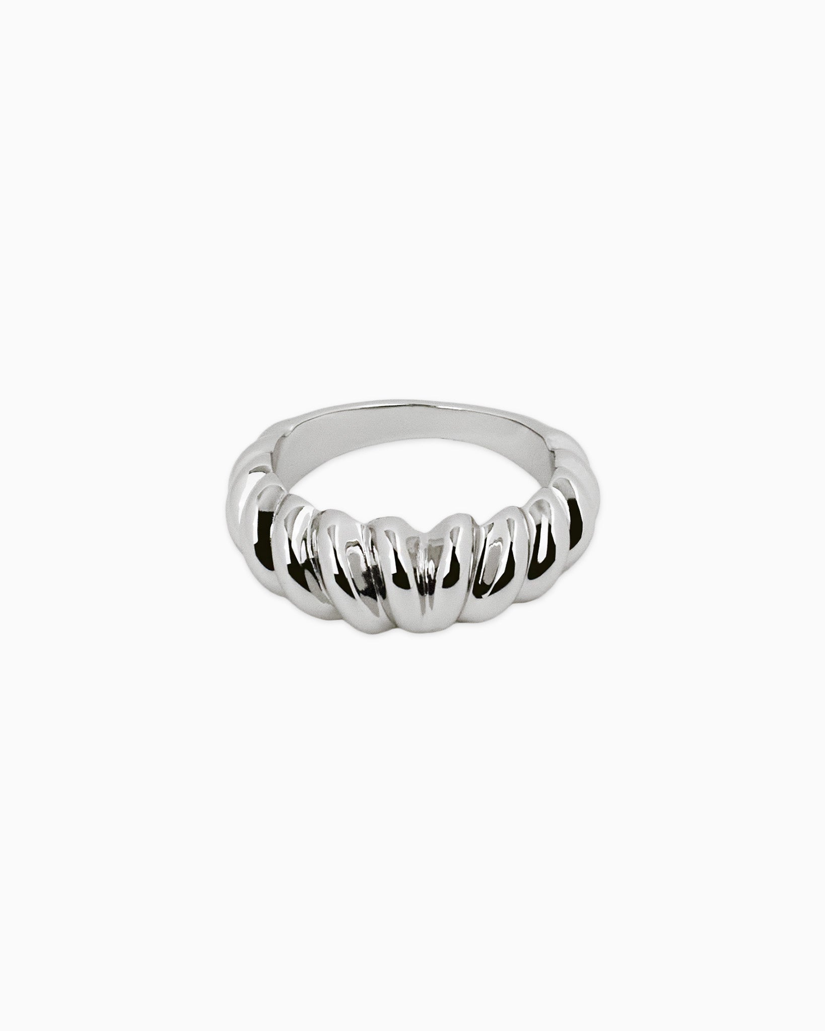 Viper V Croissant Dome Silver Ring