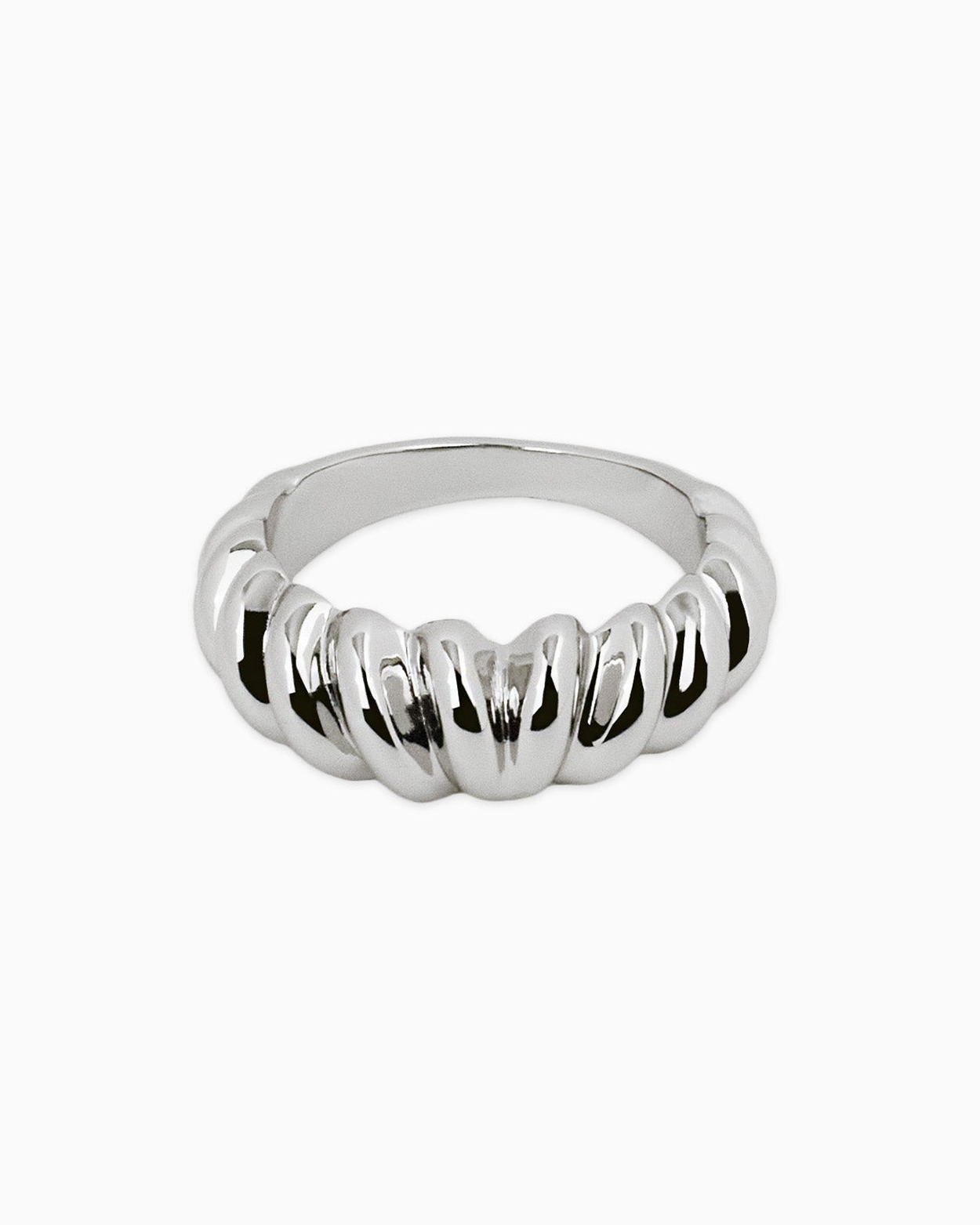 Viper V Croissant Dome Silver Ring