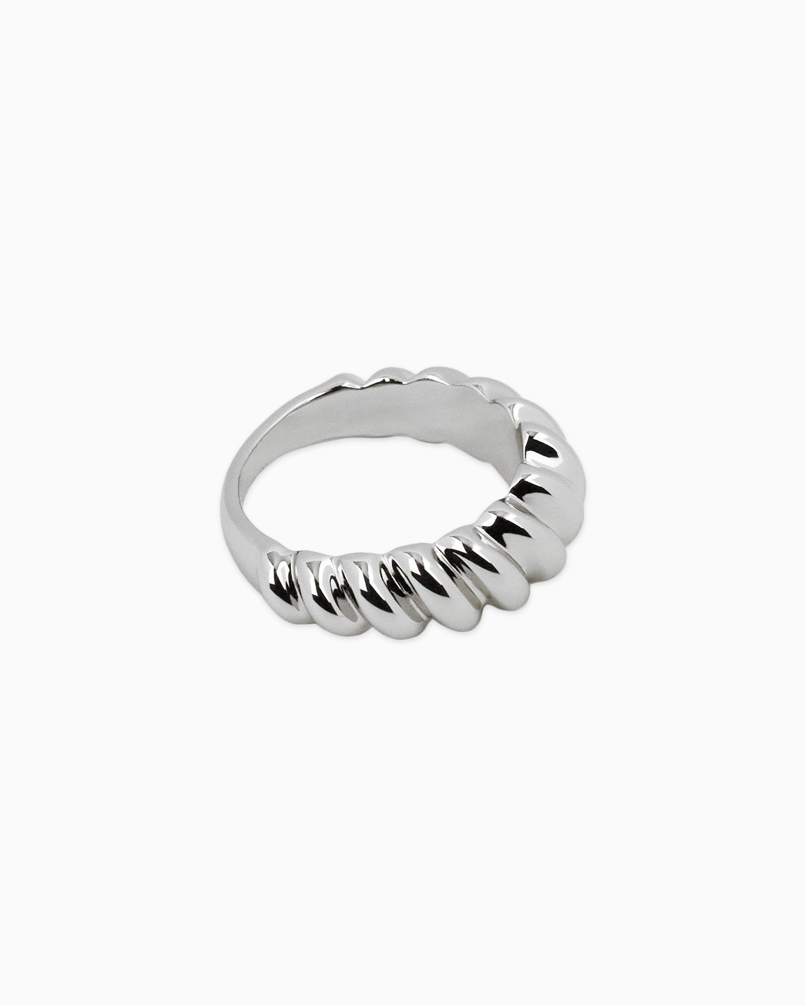 Viper V Croissant Dome Silver Ring