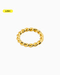 [18K] Medium Rope Gold Ring