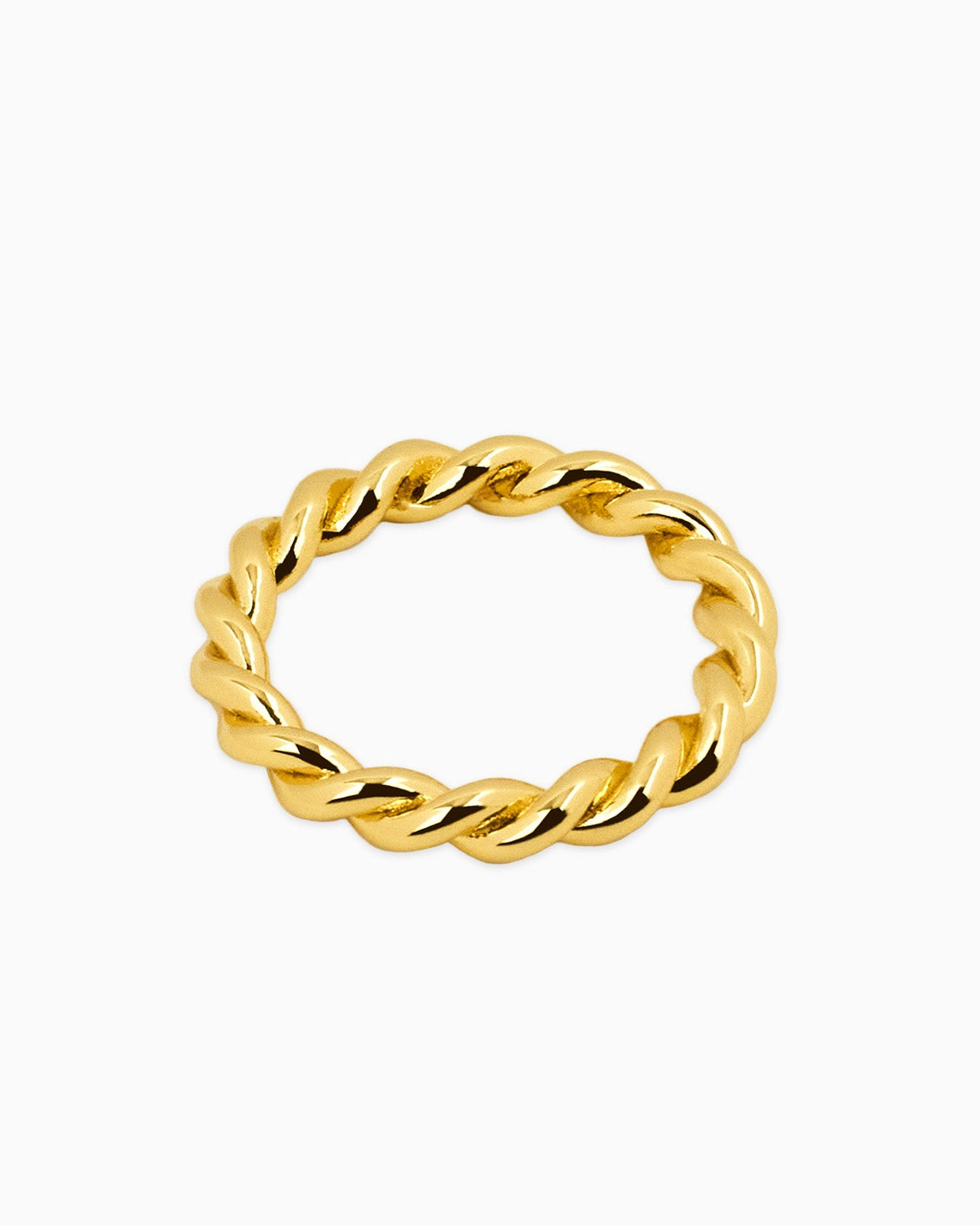 [18K] Medium Rope Gold Ring
