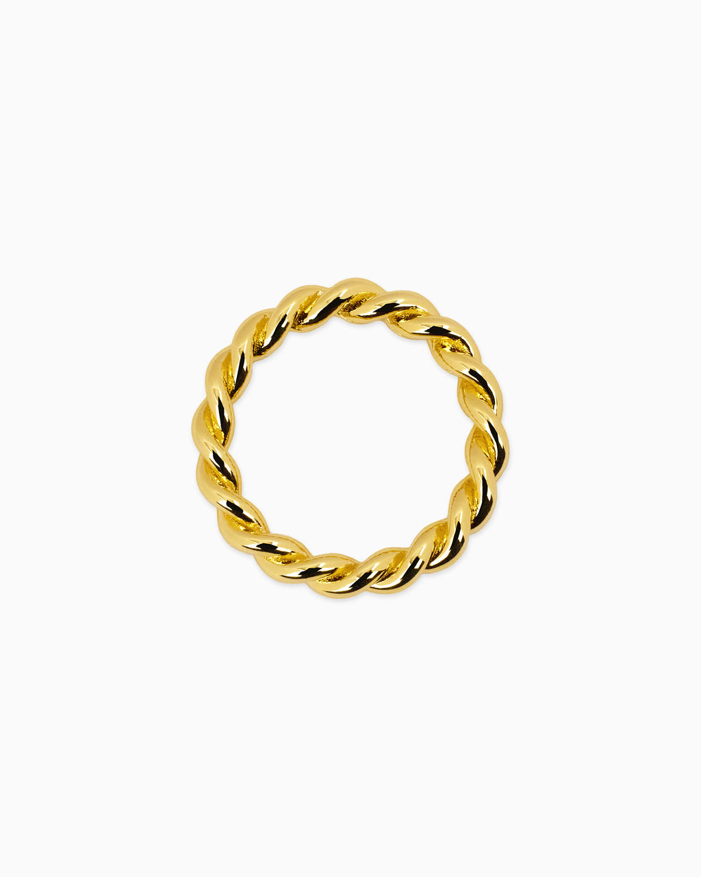 [18K] Medium Rope Gold Ring