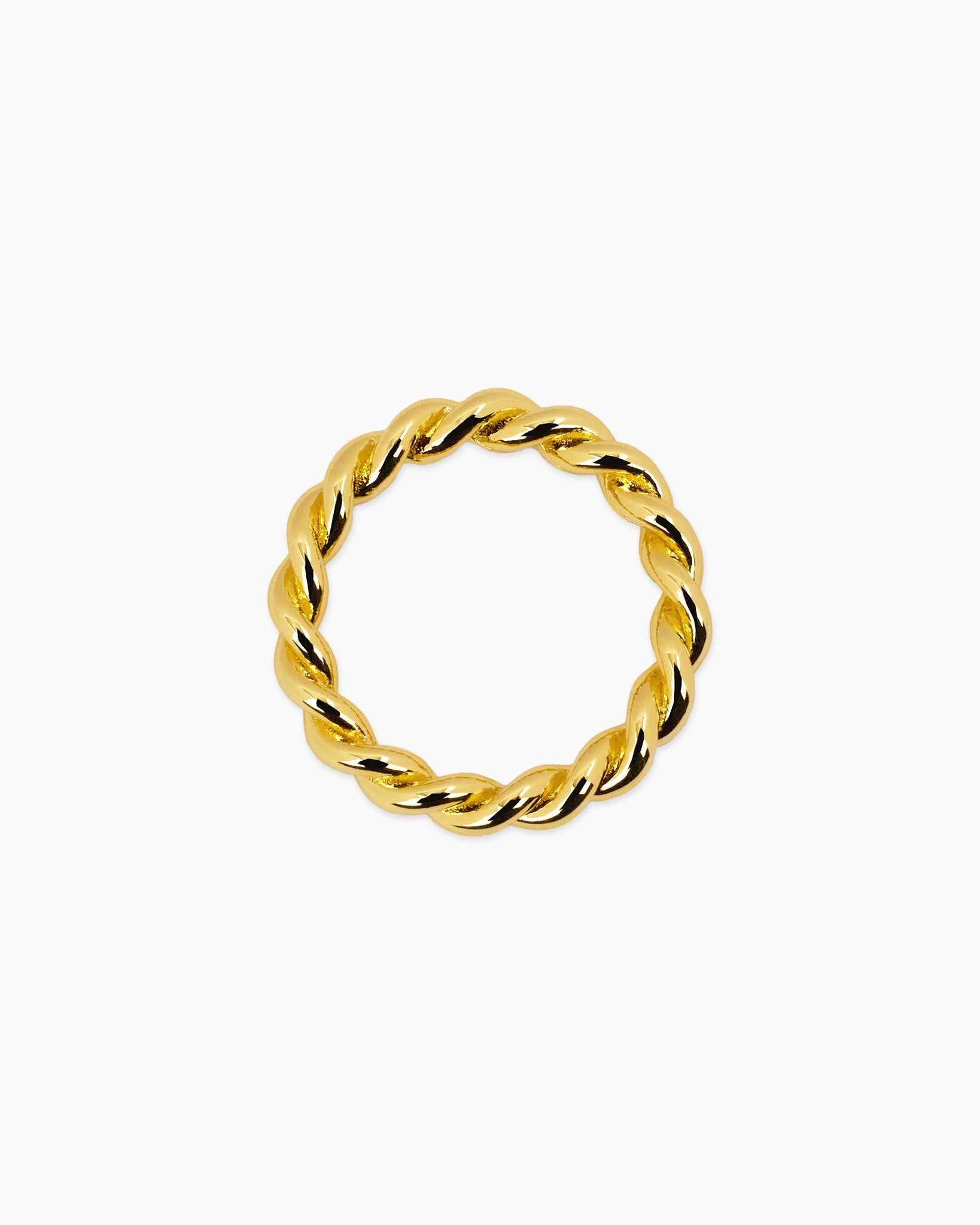 [18K] Medium Rope Gold Ring