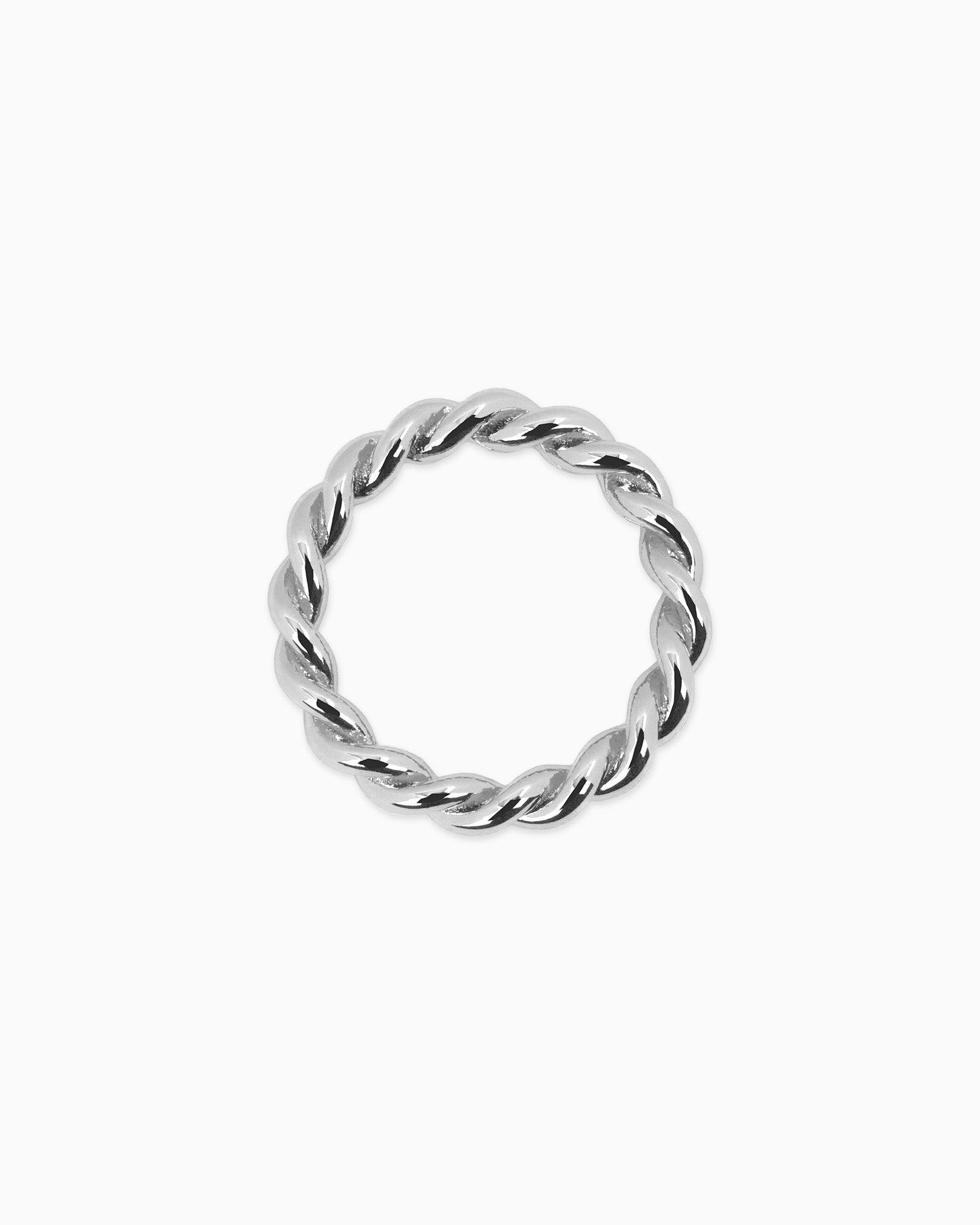 Medium Rope Silver Ring