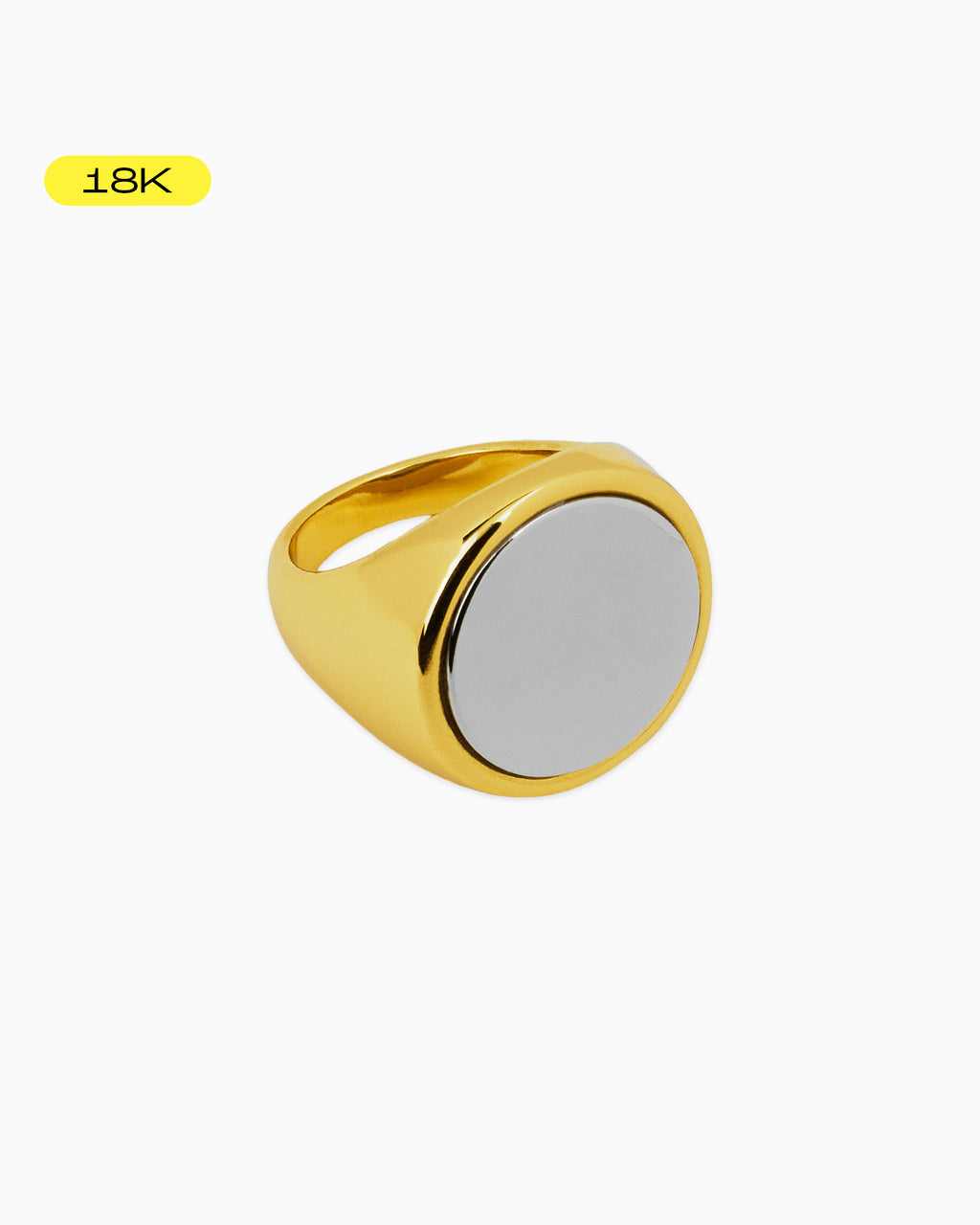 [18K] Stanley Gold Two-Tone Statement Ring