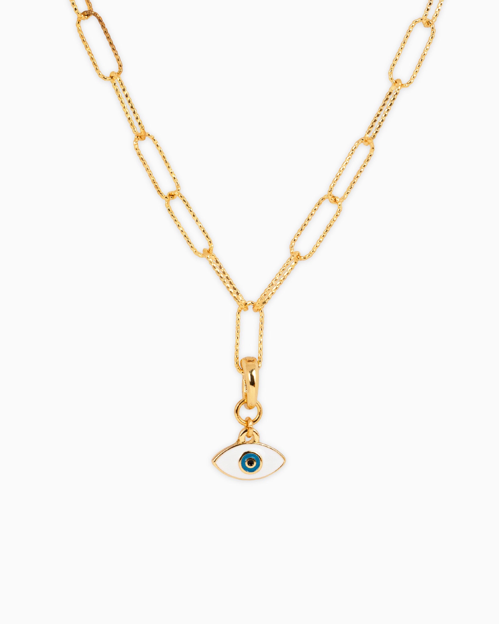 Evil Eye Blue Enamel Charm Pendant