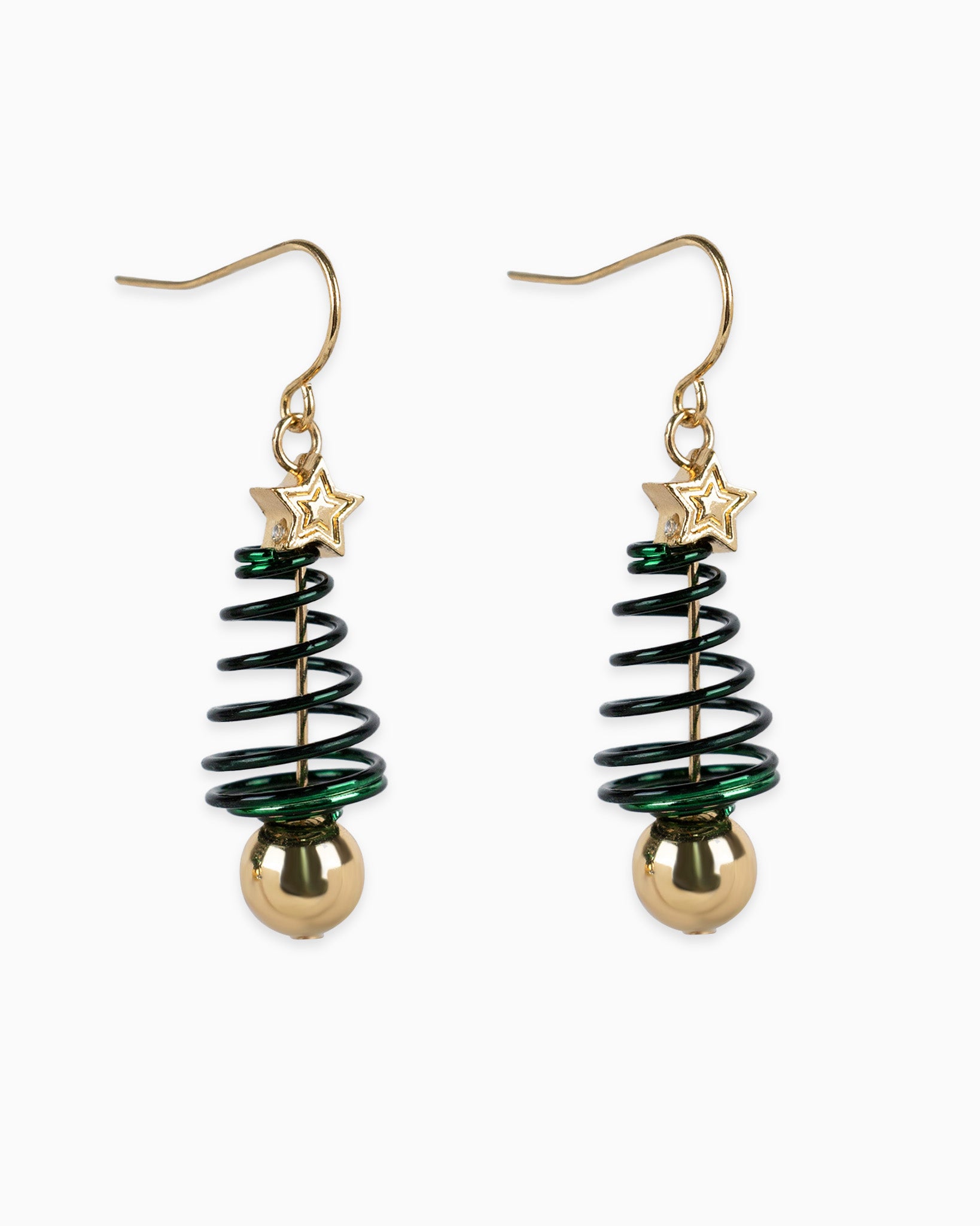 Spring Design Christmas Tree Earrings