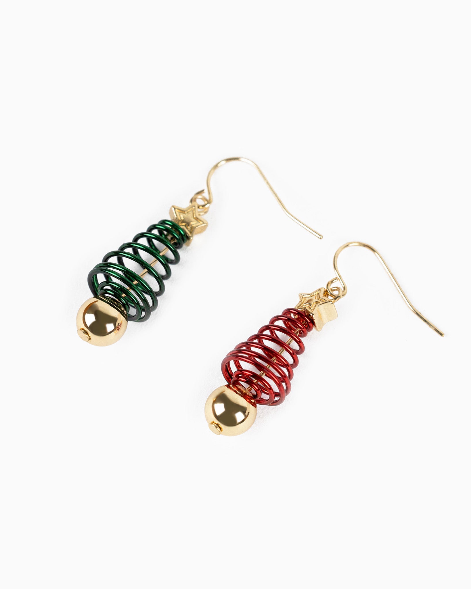 Spring Design Christmas Tree Earrings