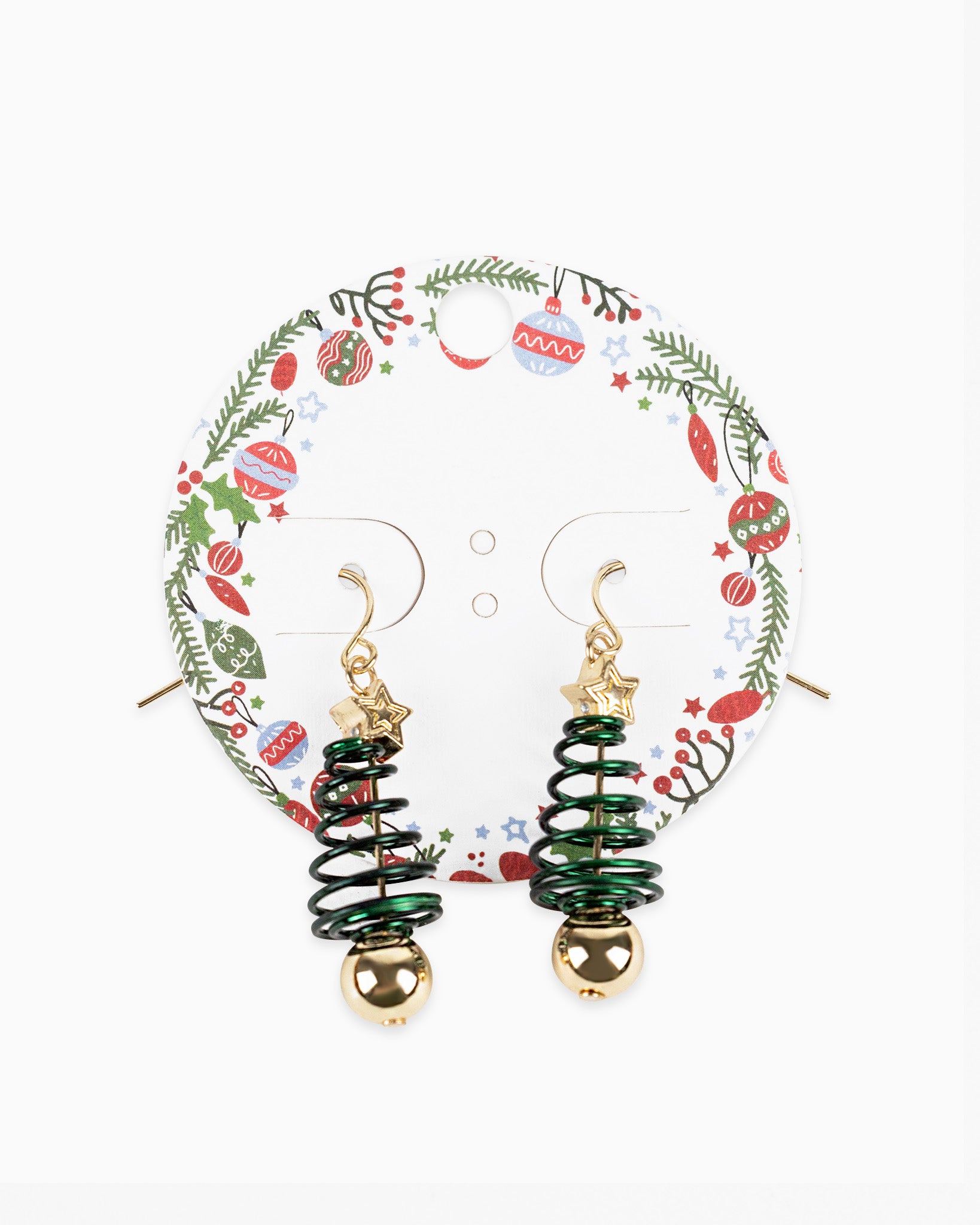 Spring Design Christmas Tree Earrings