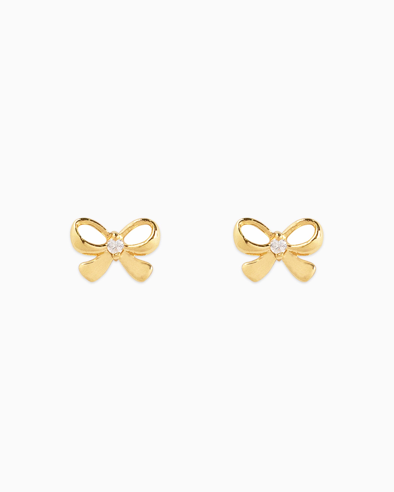 Dainty Bow with CZ and Pearl Earring Set, Set of 3