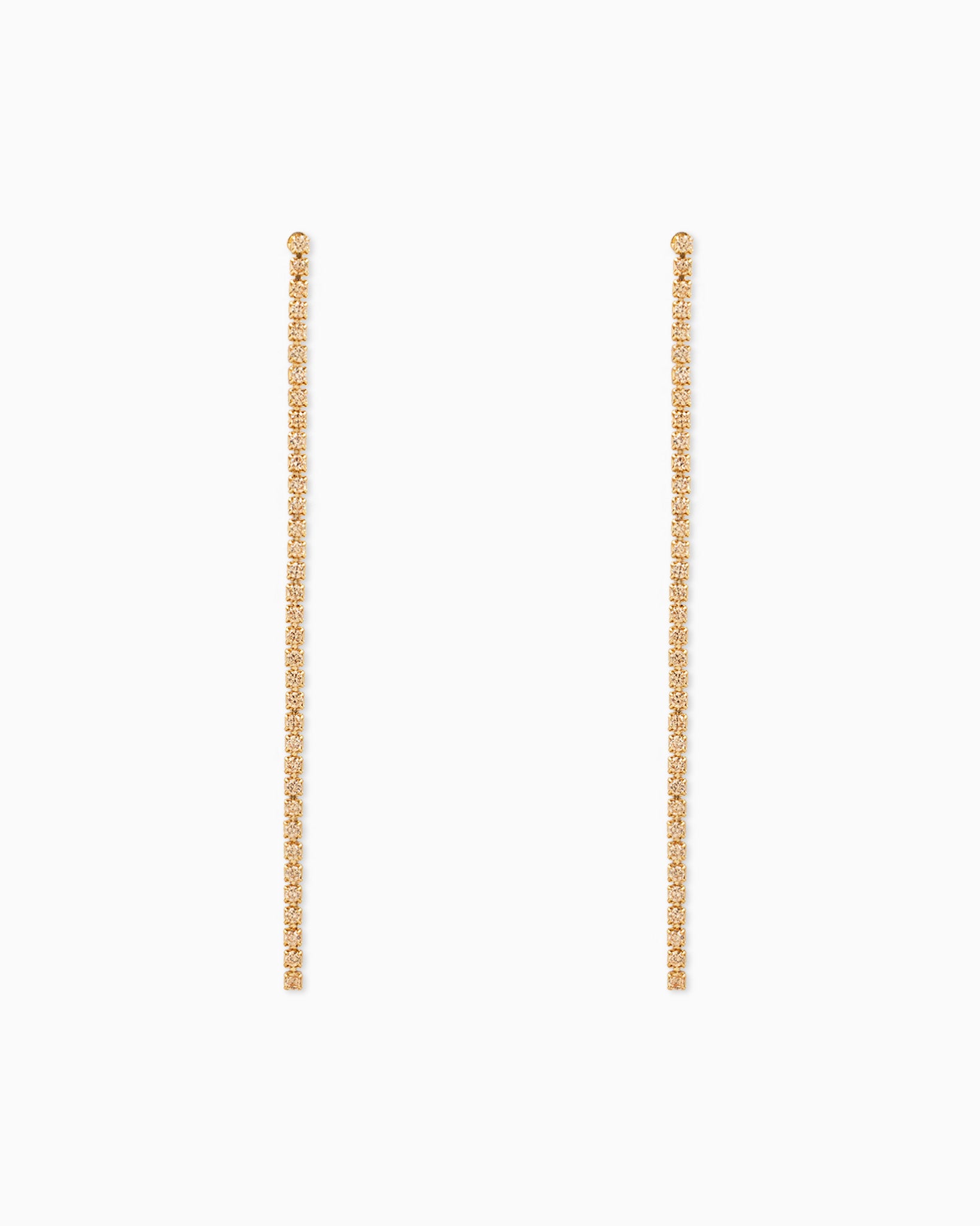 Cup Chain Linear Drop Earrings