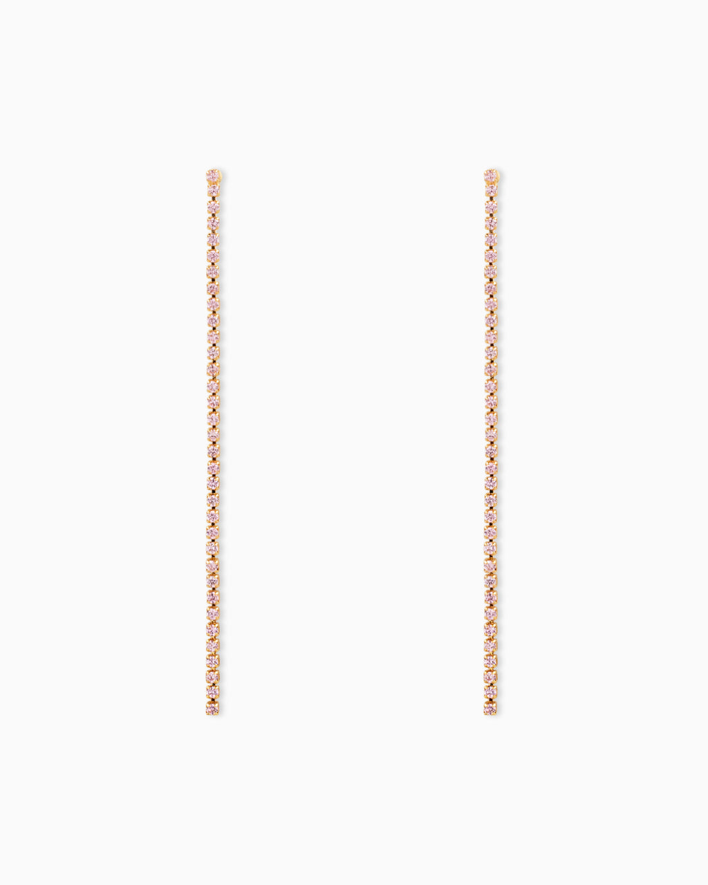 Cup Chain Linear Drop Earrings