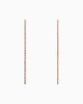 Cup Chain Linear Drop Earrings