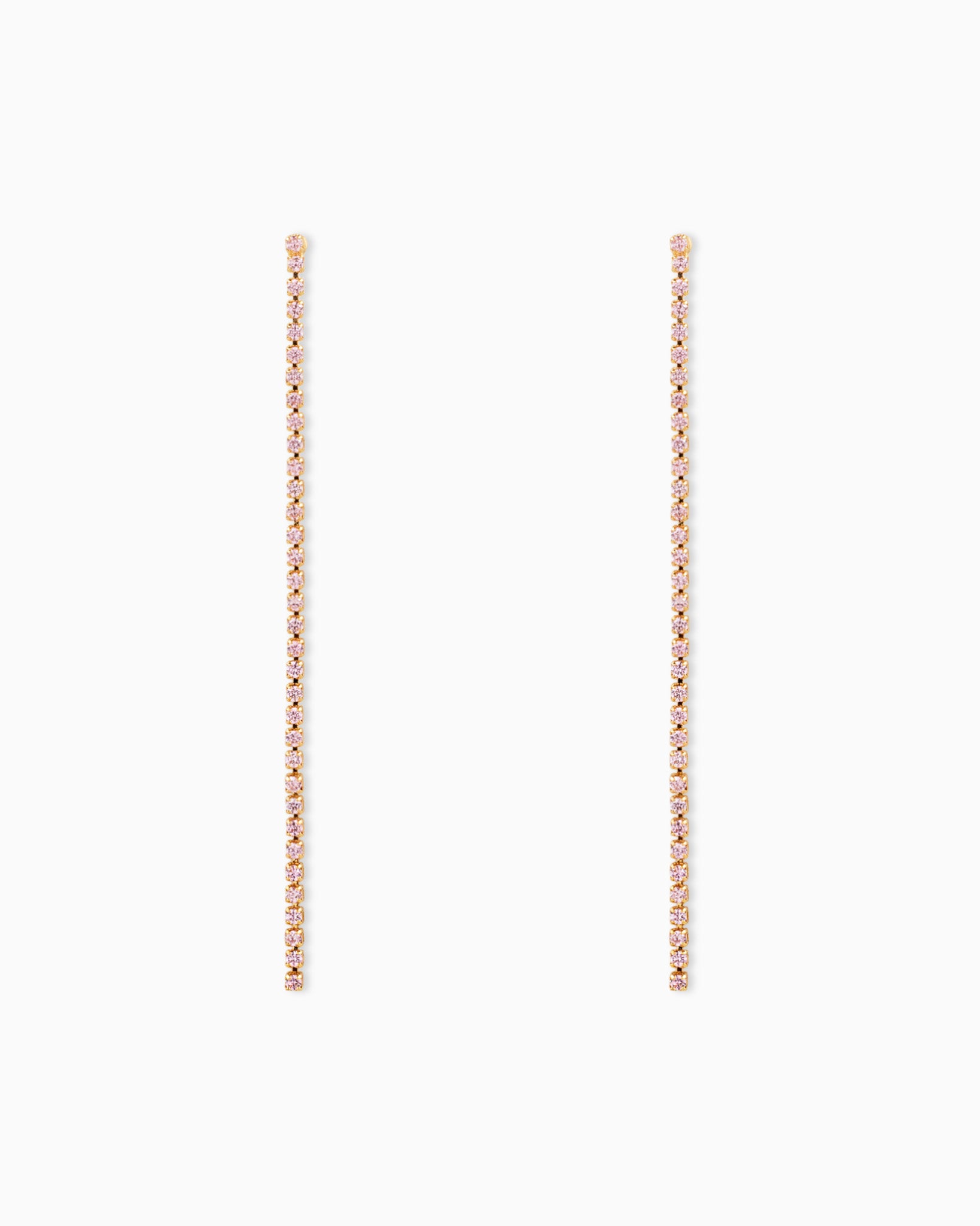 Cup Chain Linear Drop Earrings
