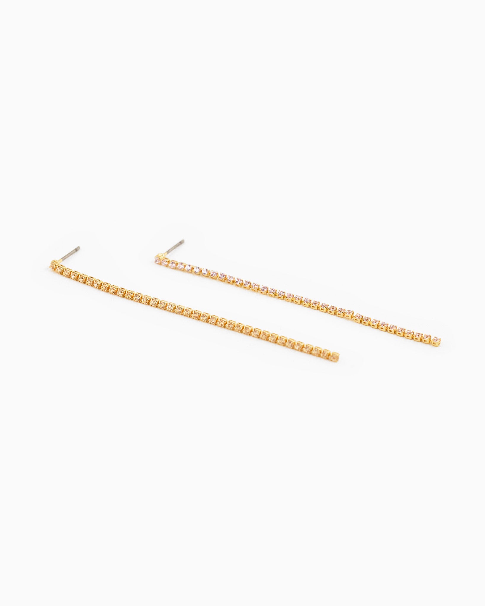 Cup Chain Linear Drop Earrings