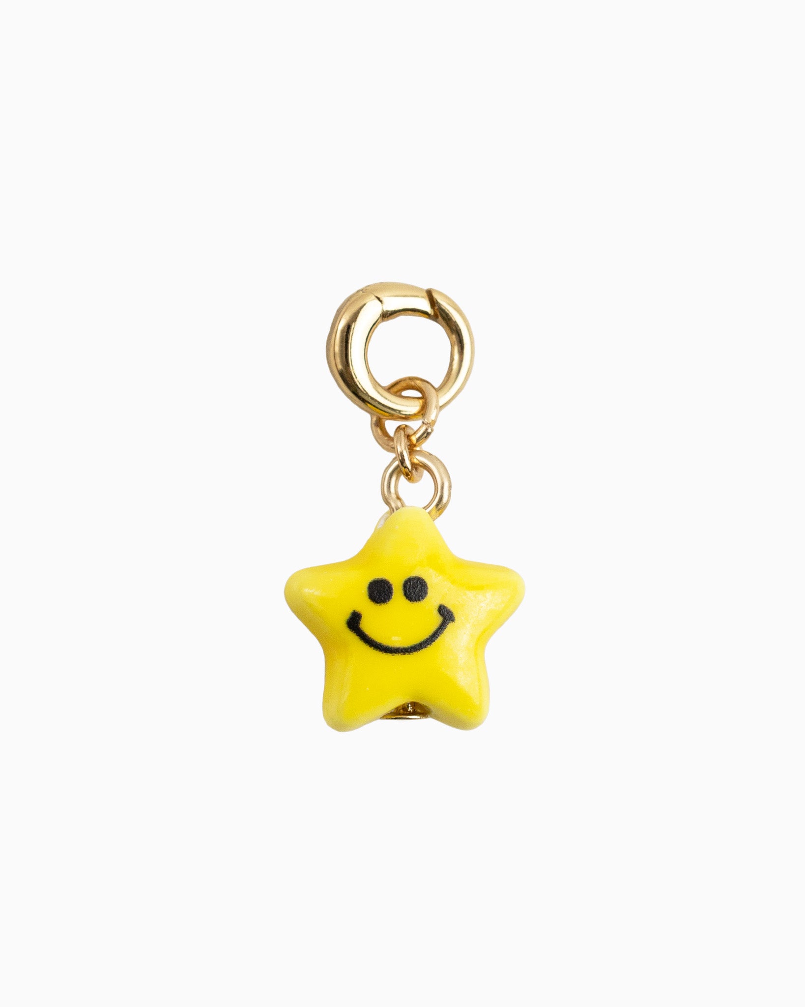 Smiley Face Star Charm