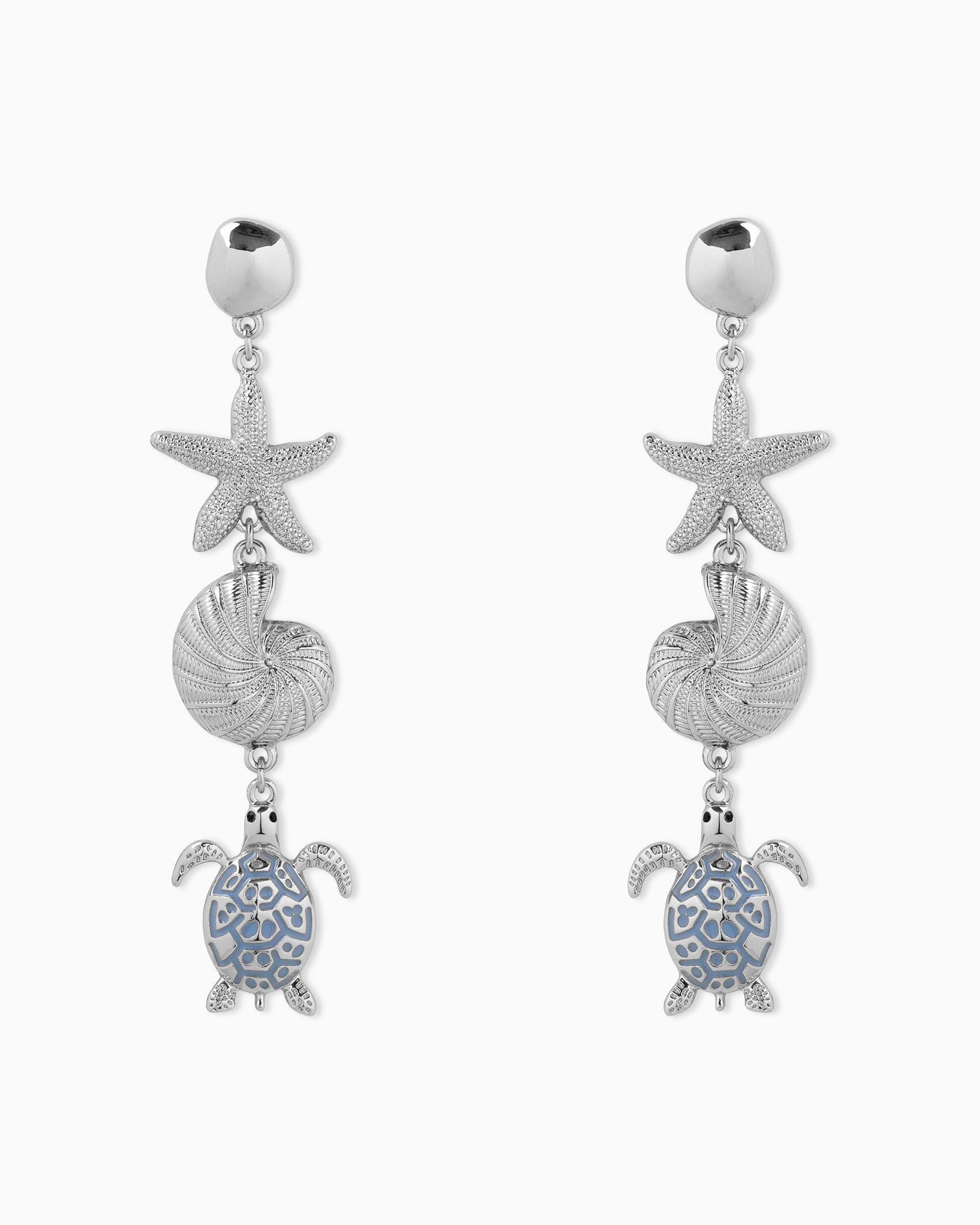 Sea Life Charm Drop Earrings