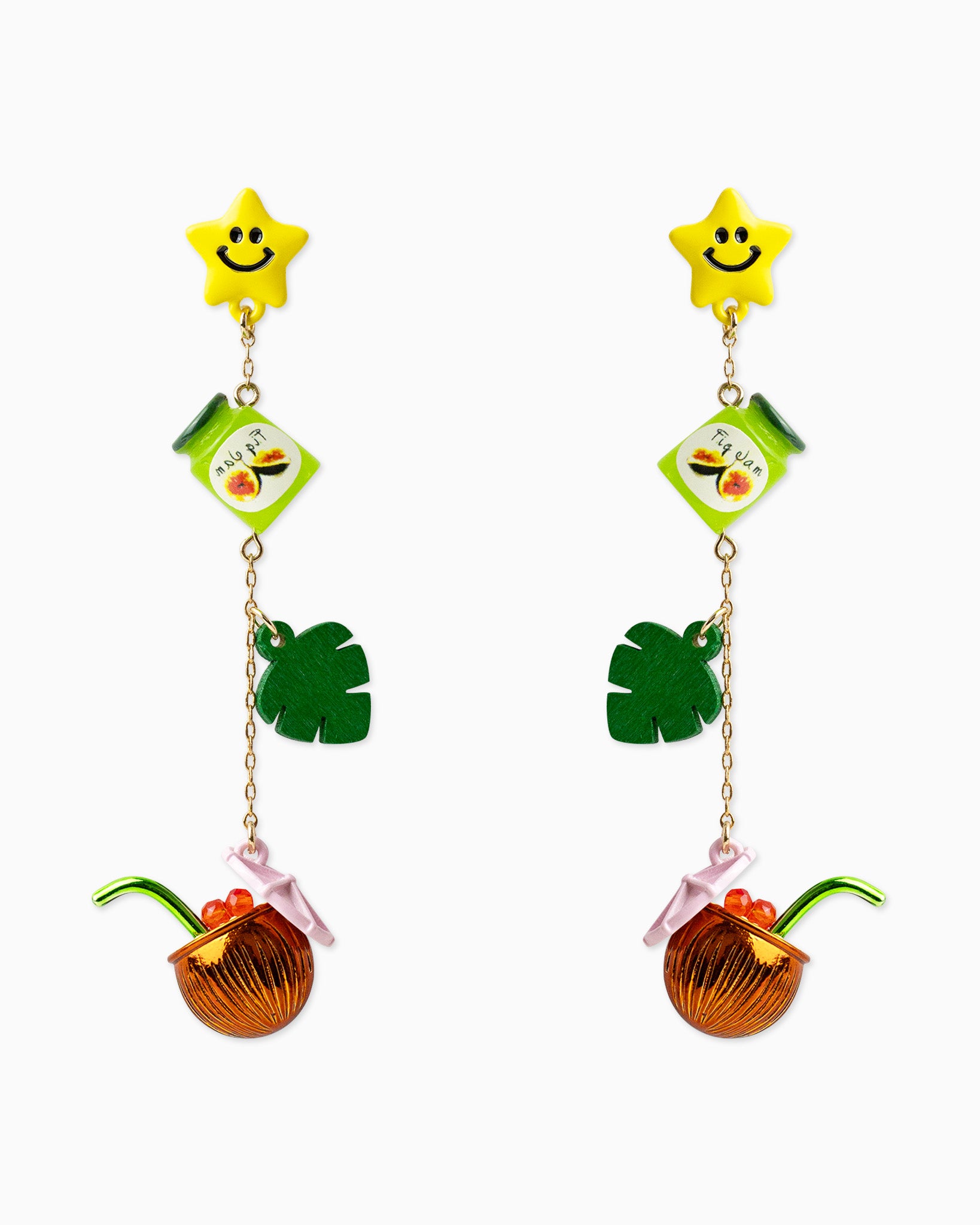 Tropic Islander Charm Drop Earrings