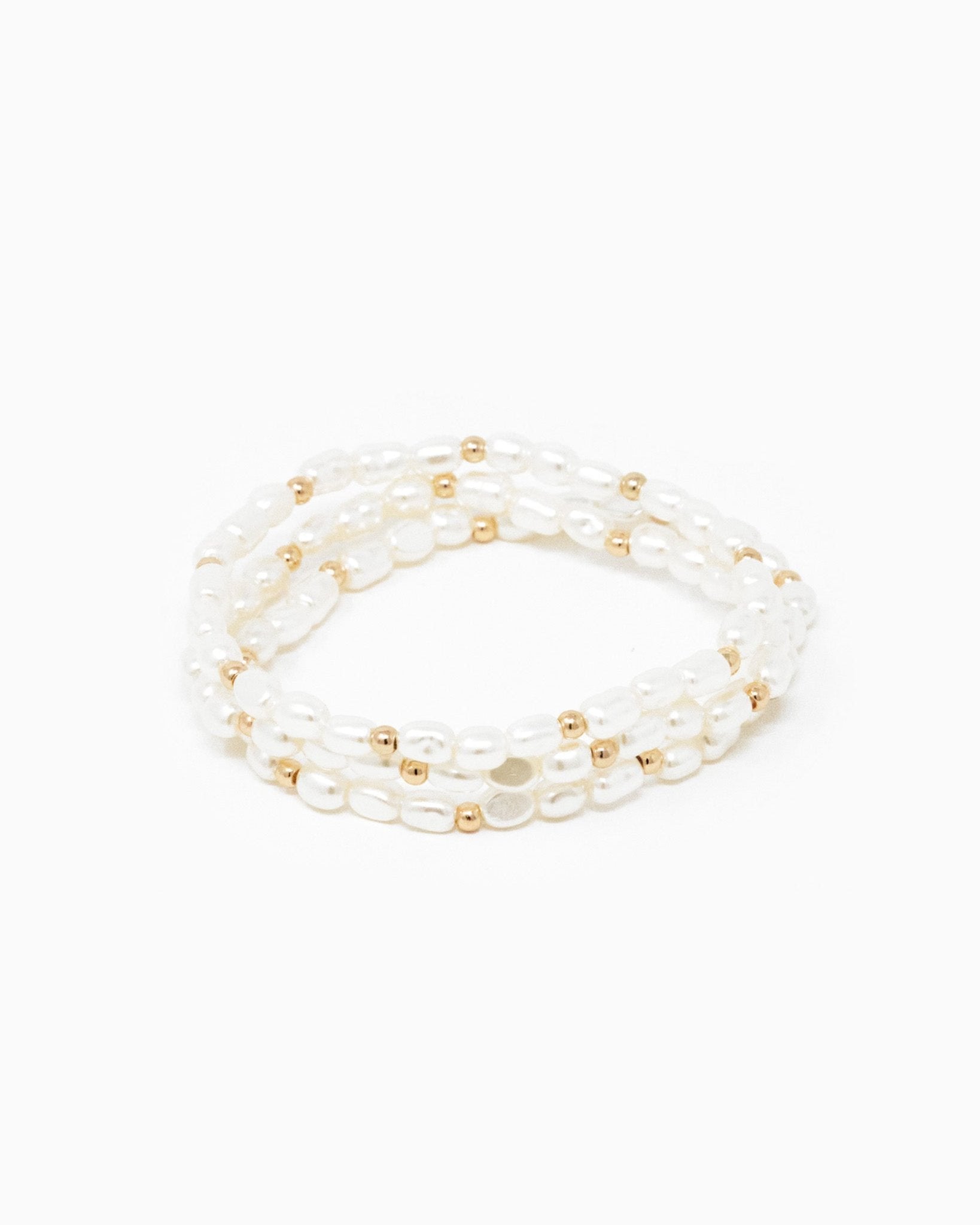 Pearl Stretch Bracelets Set of 3