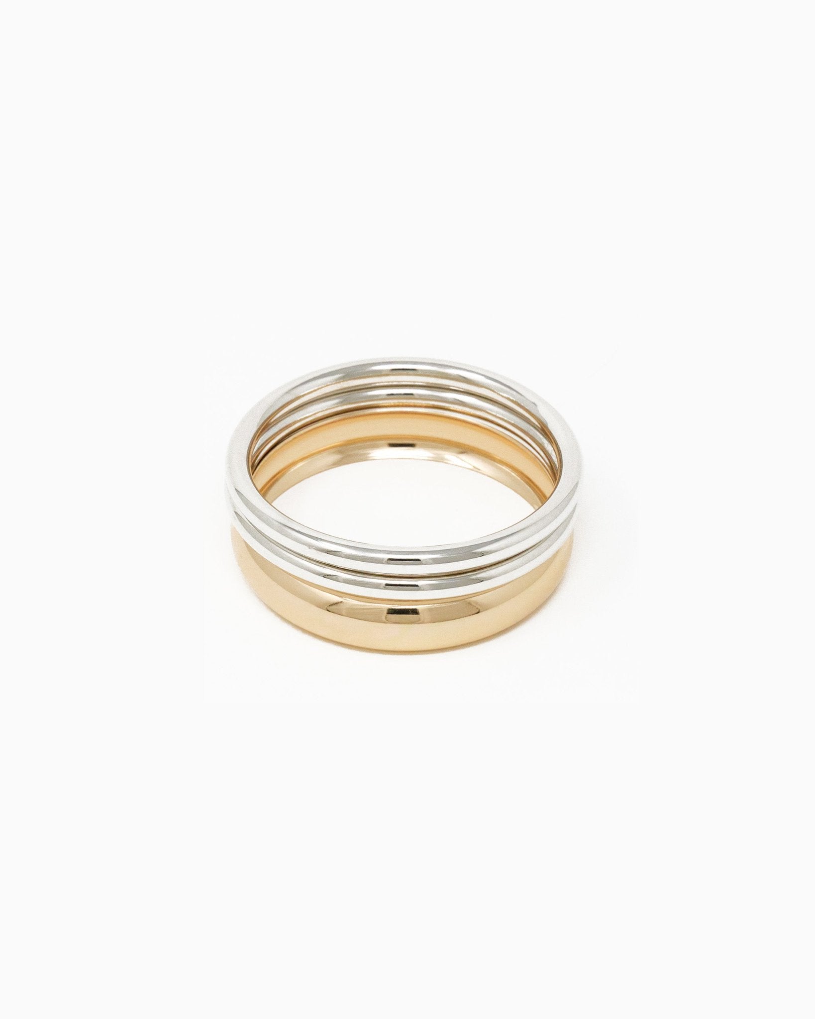 Simple Metal Bangle Set