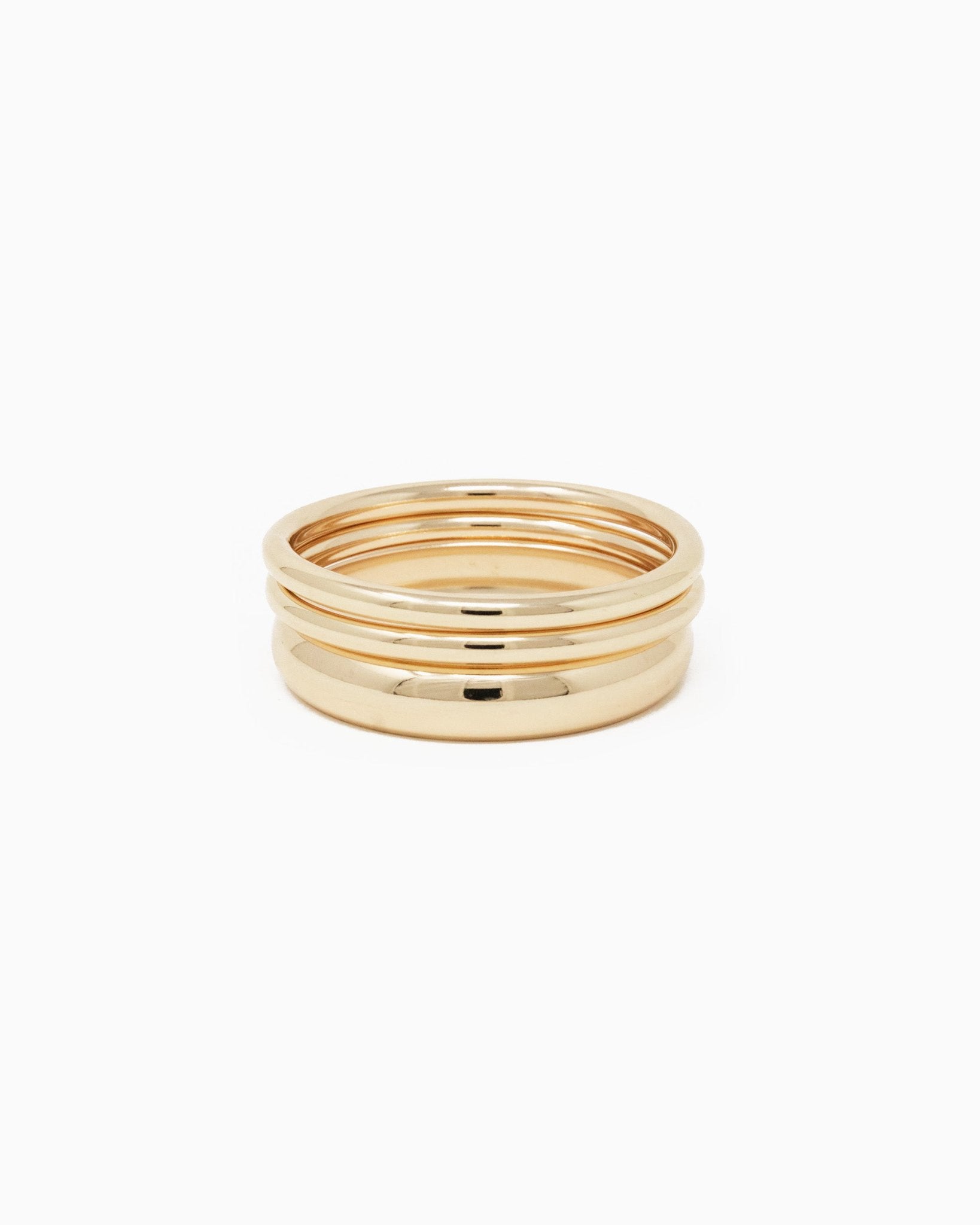 Simple Metal Bangle Set