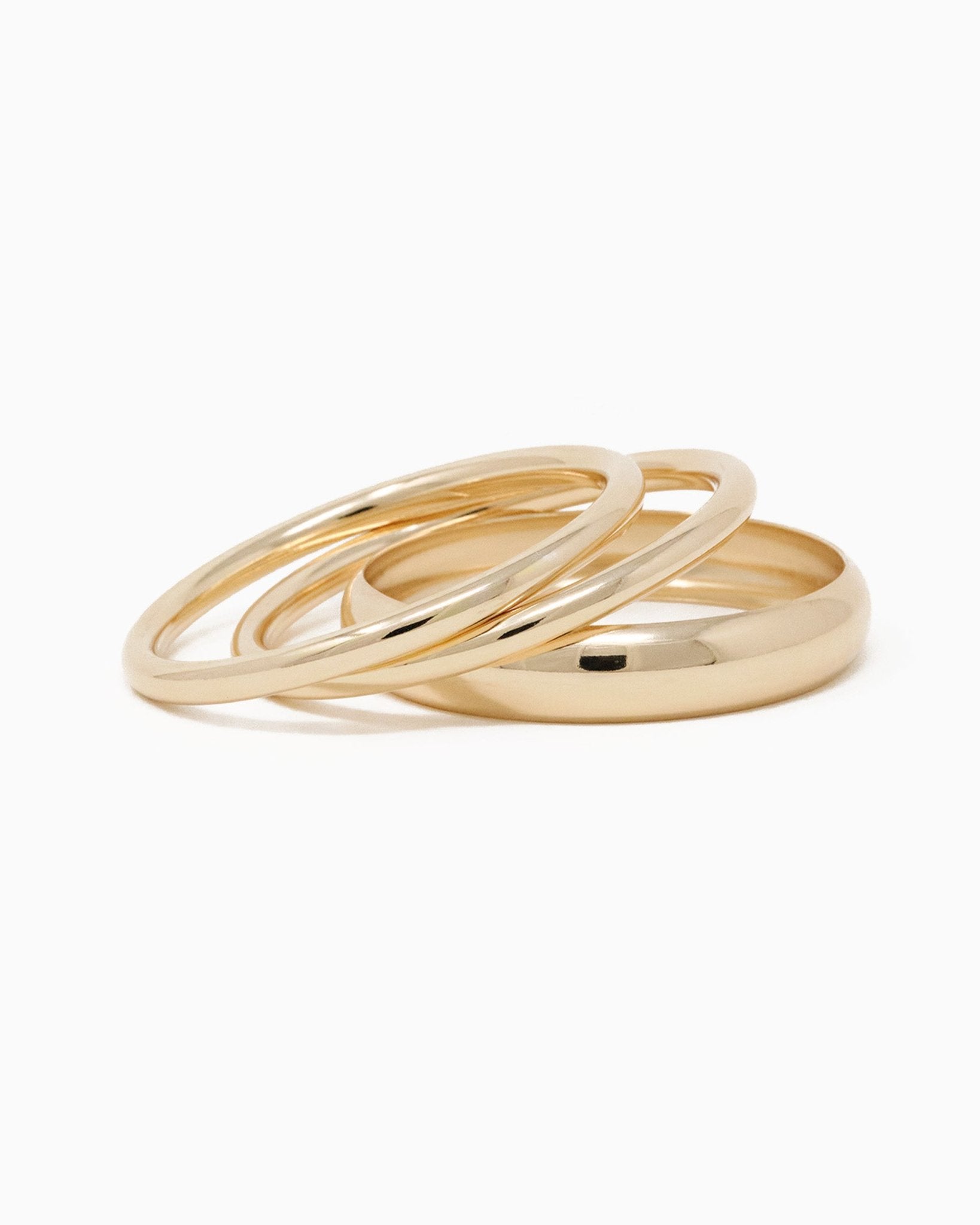 Simple Metal Bangle Set