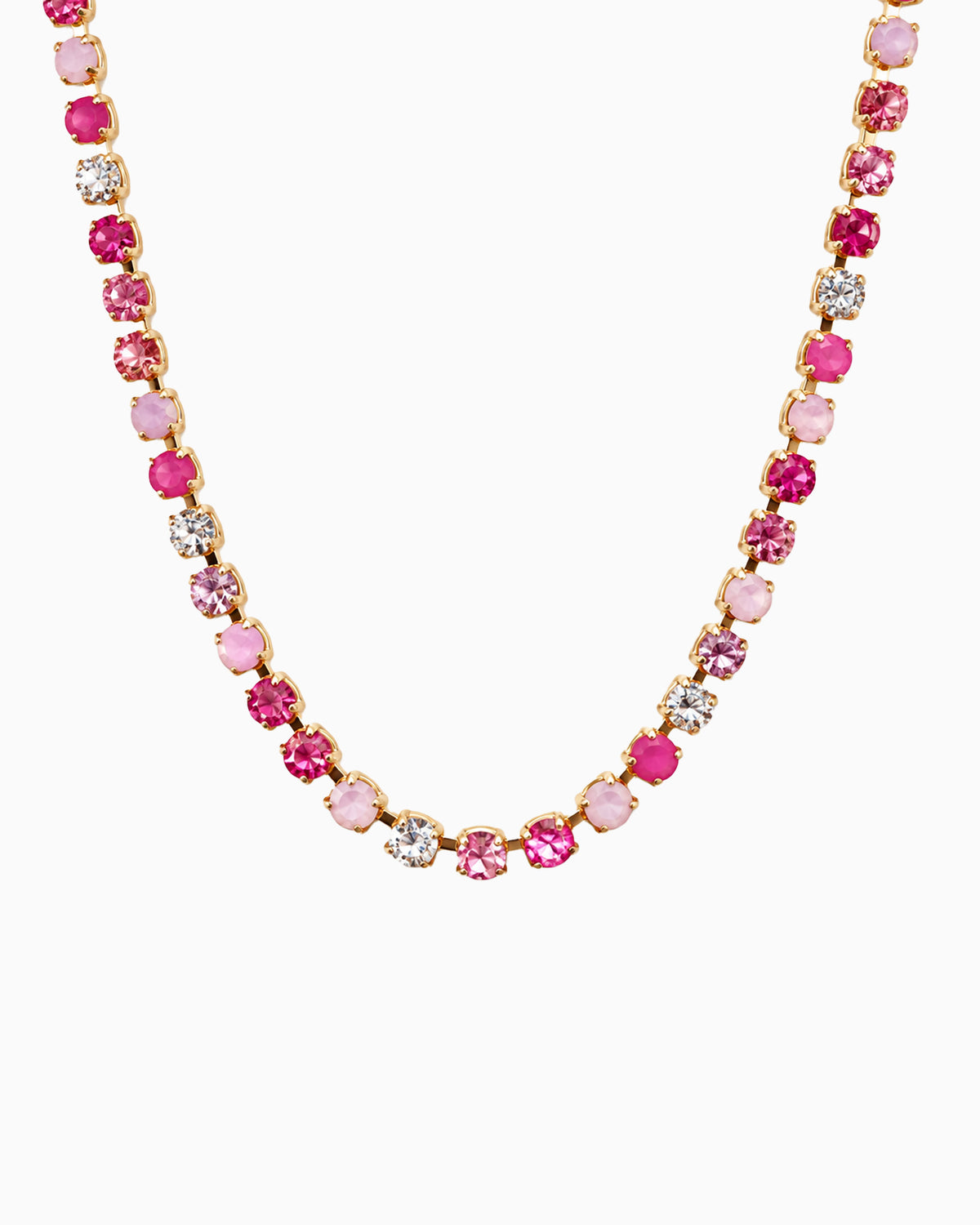 Multi Stone Tennis Necklace