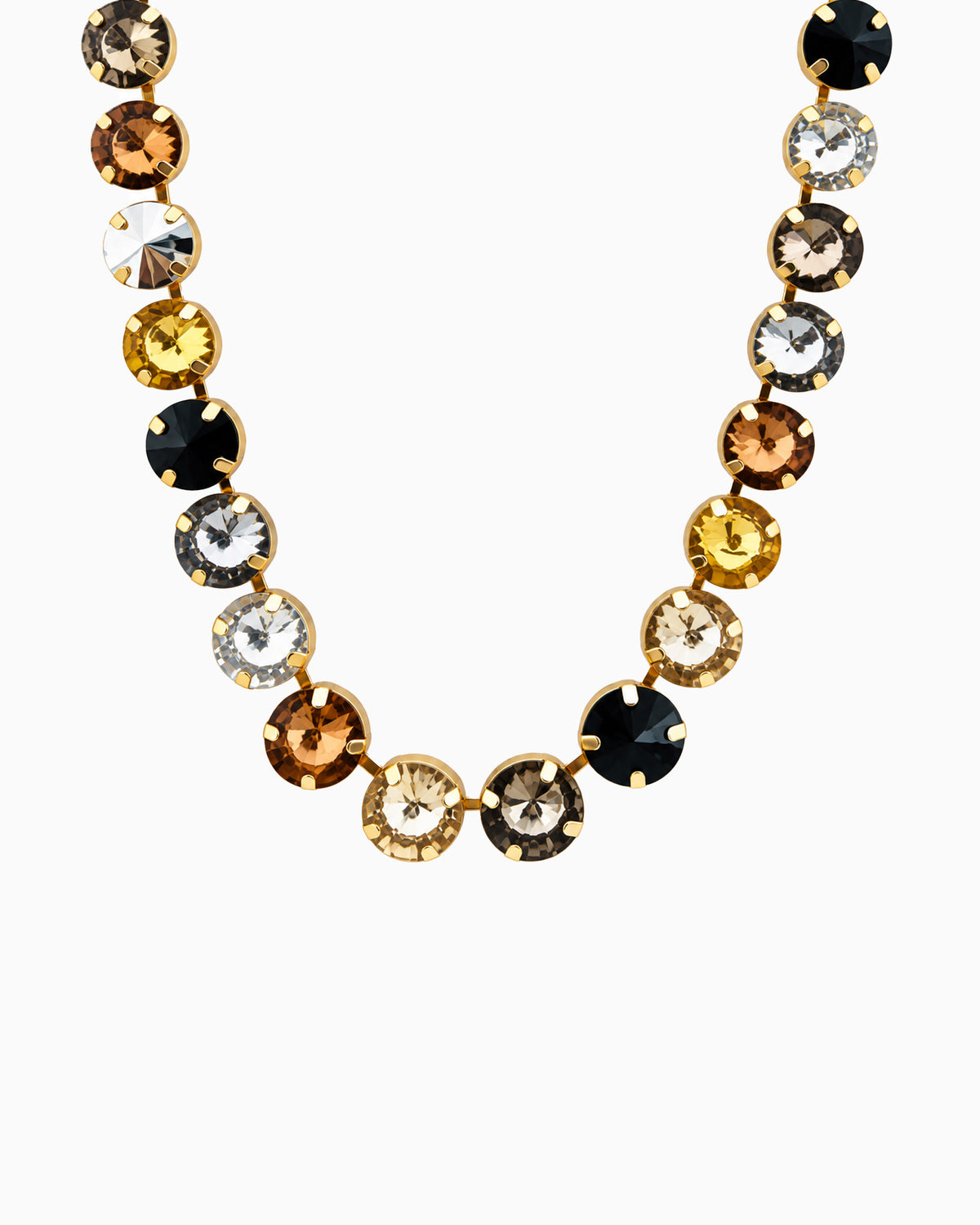 Statement Multi Stone Tennis Necklace-7
