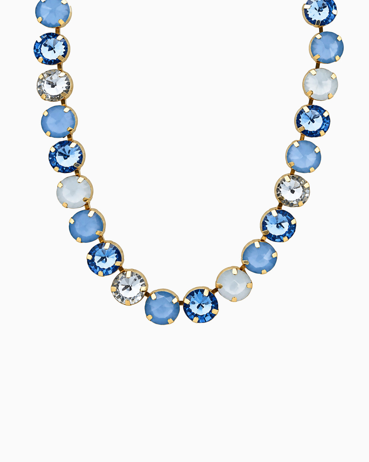Statement Multi Stone Tennis Necklace-8