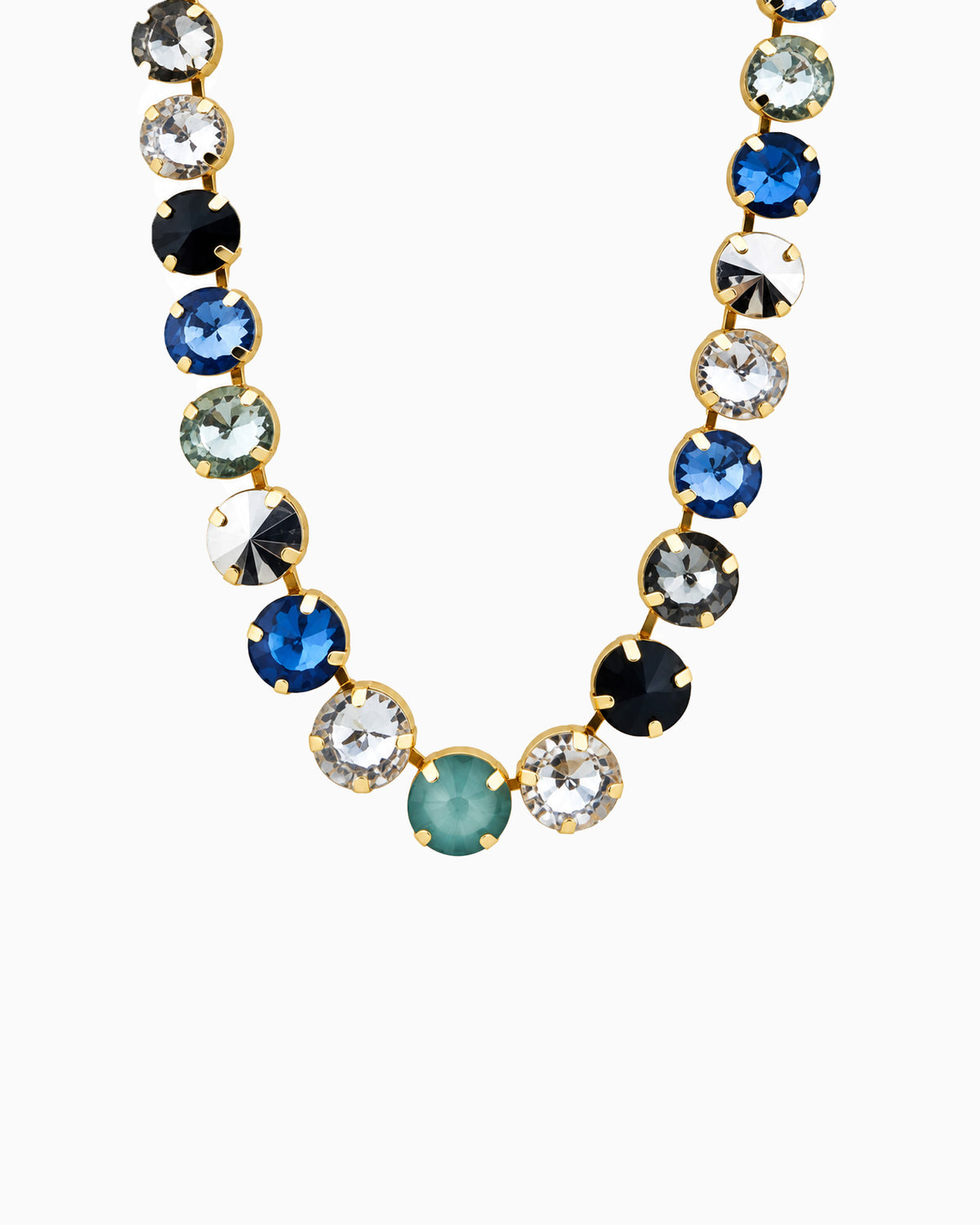 Statement Multi Stone Tennis Necklace-5