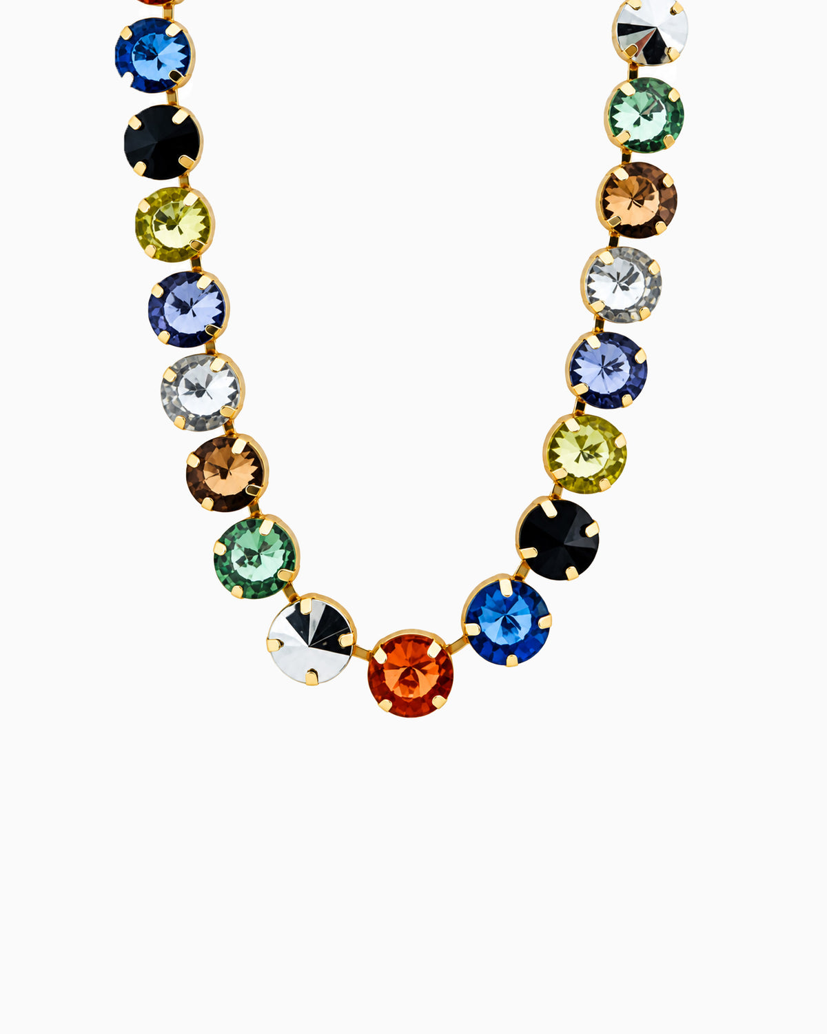 Statement Multi Stone Tennis Necklace-6