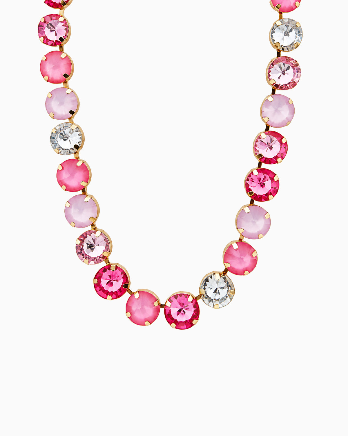 Statement Multi Stone Tennis Necklace-3