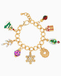 Chunky Festive Christmas Charm Bracelet