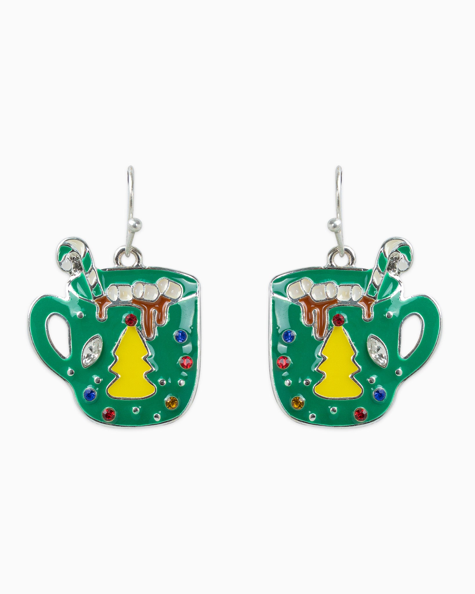 Christmas Hot Cocoa Cup Earrings