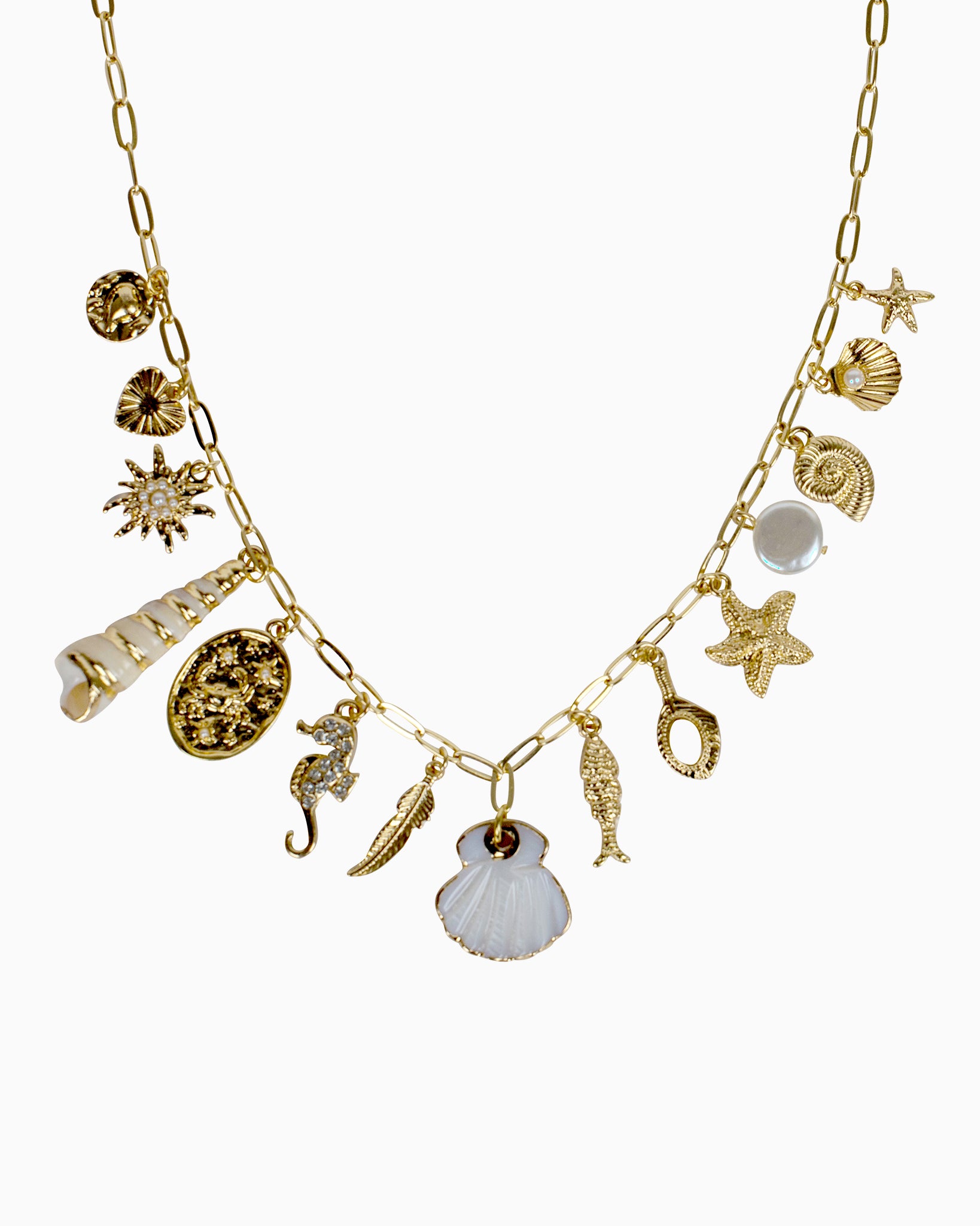 Beach Mode Sunset Treasure Charm Necklace