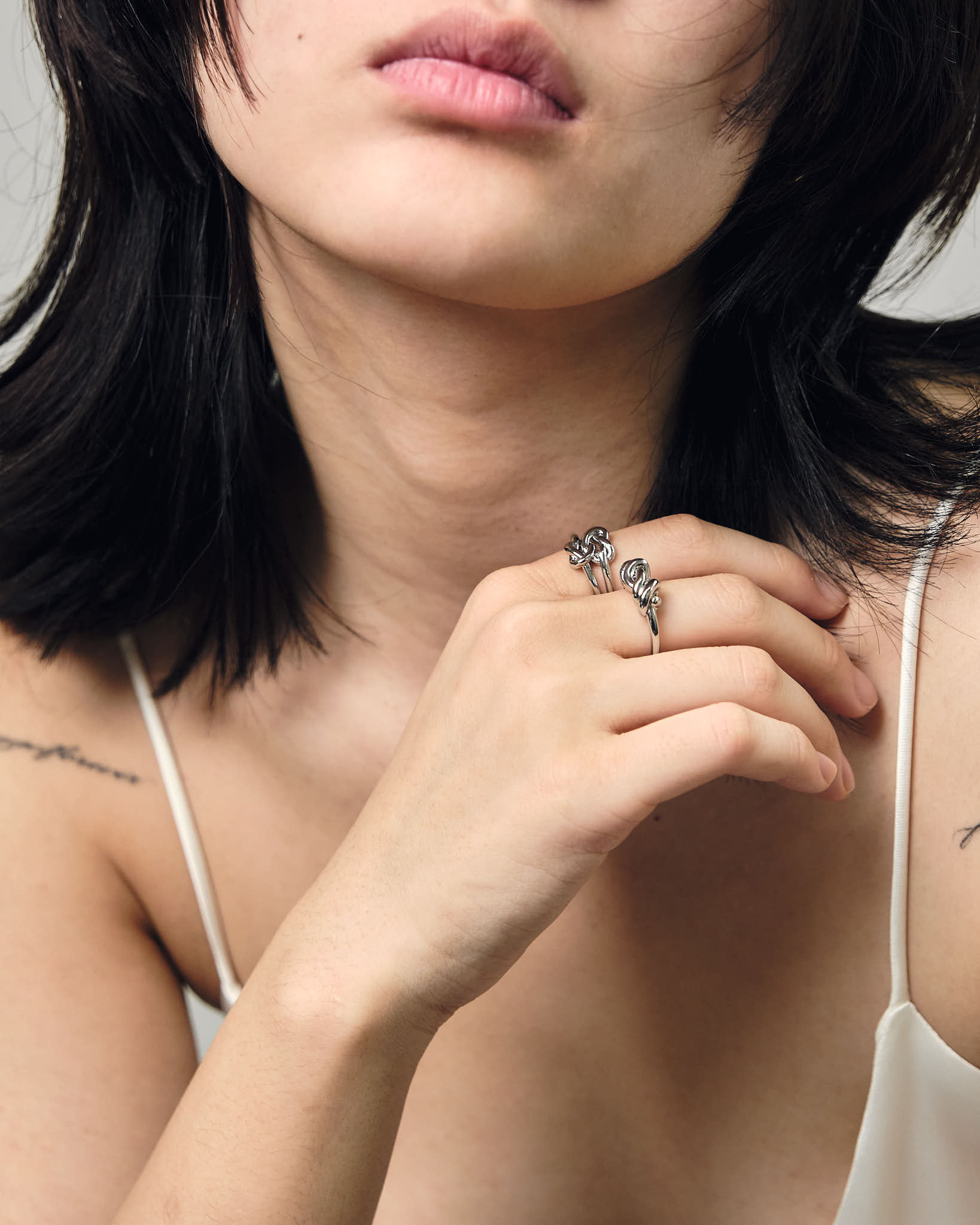 Lover's Knot Silver Ring-3